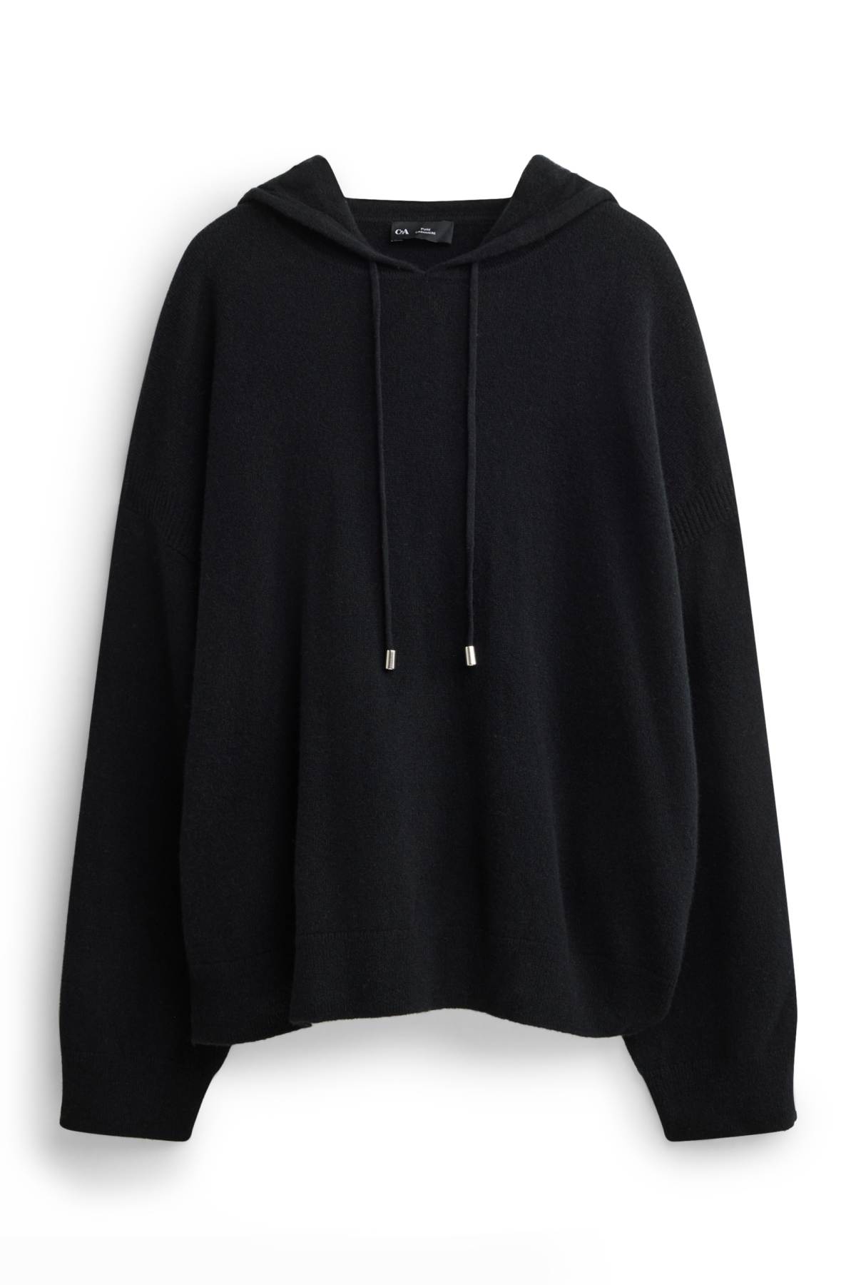 Cashmere hoodie - black