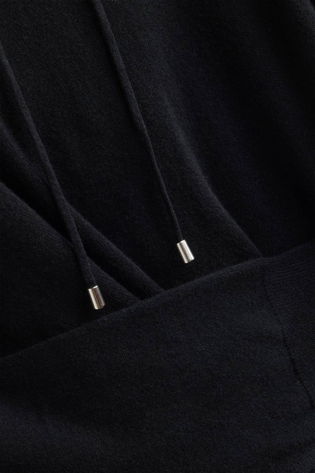 Cashmere hoodie - black