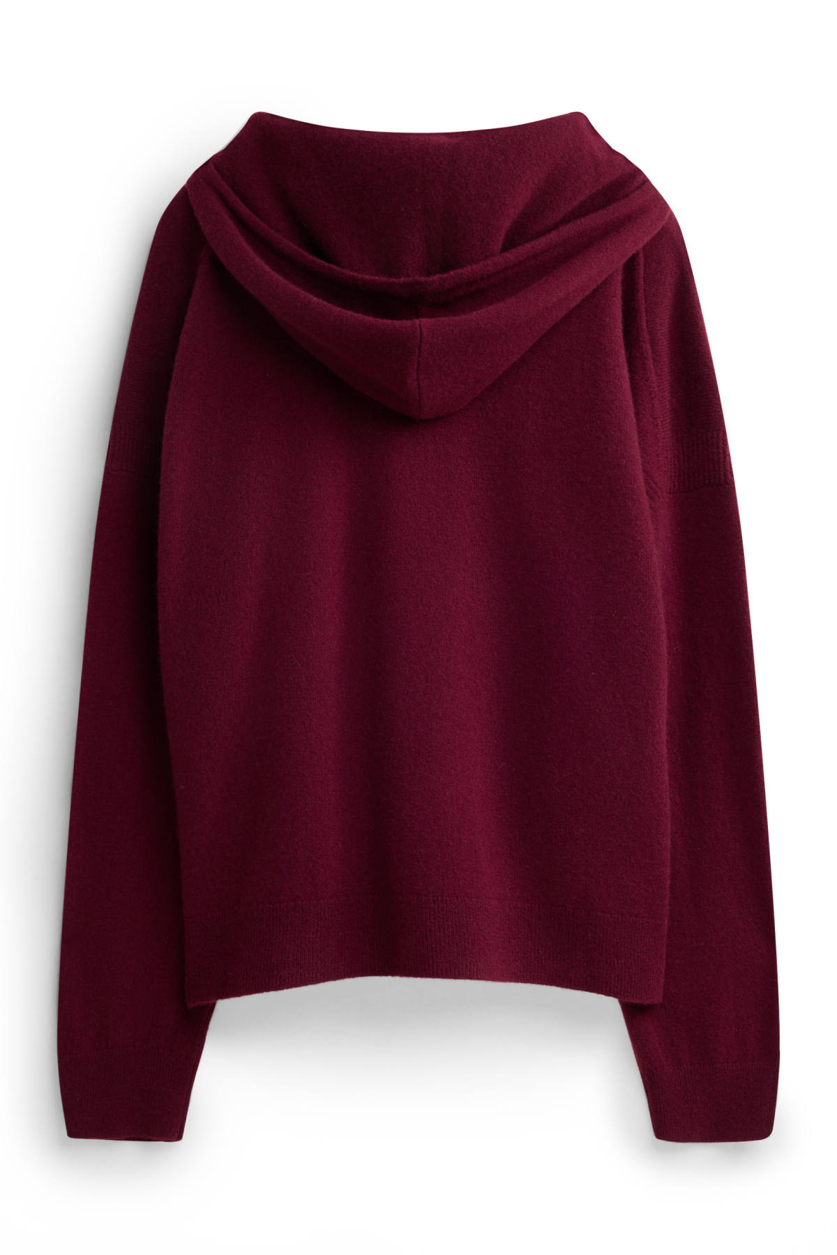 Cashmere hoodie - bordeaux
