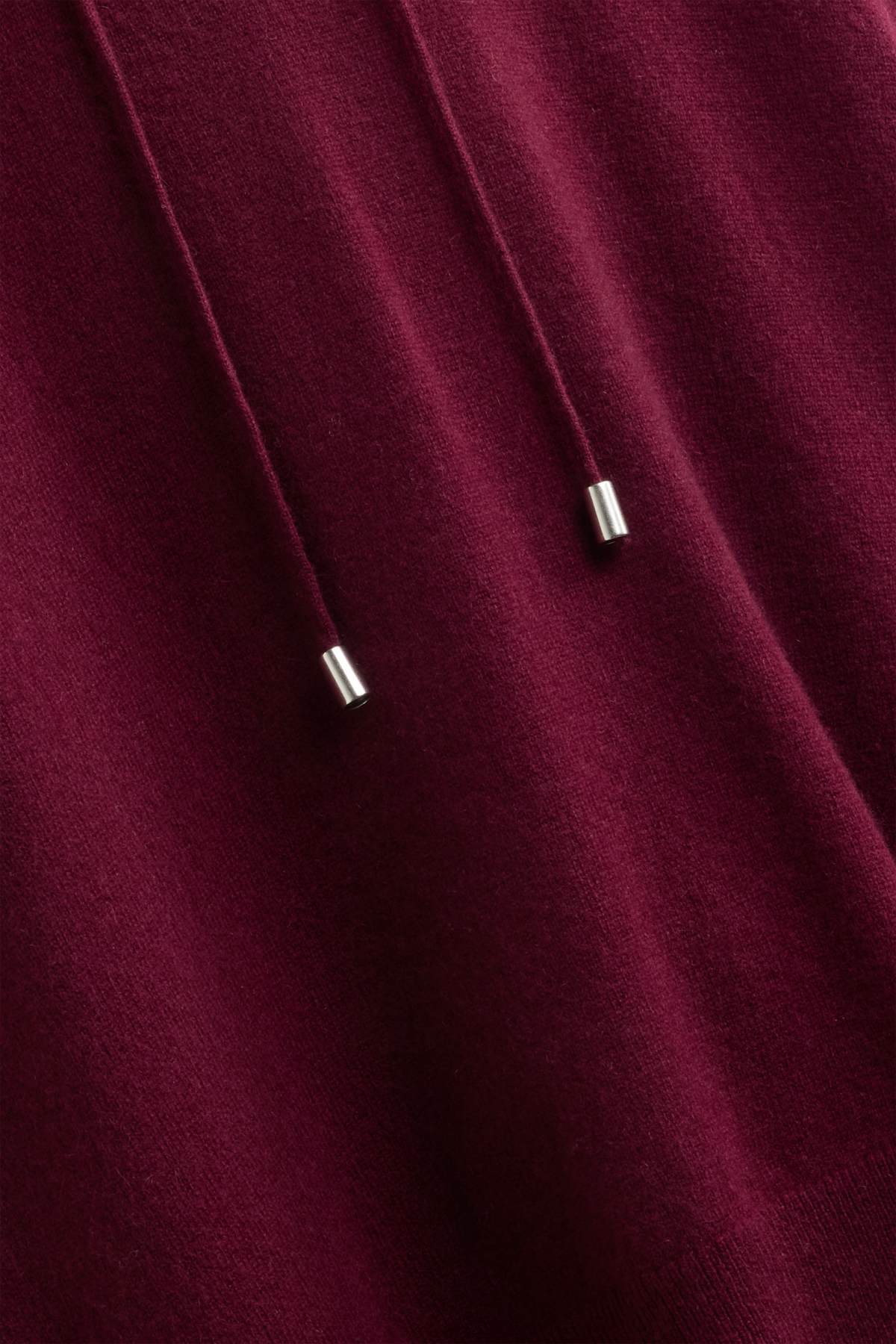 Cashmere hoodie - bordeaux