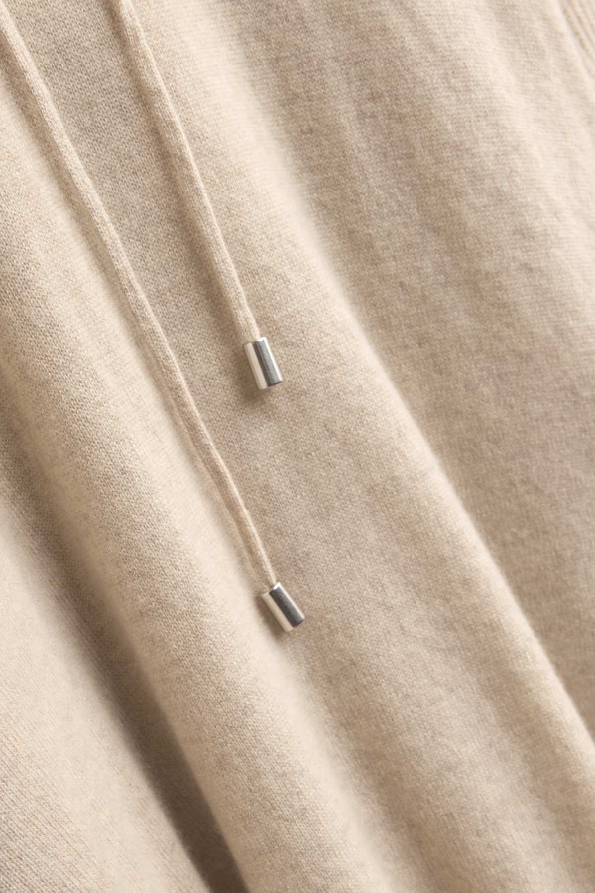 Cashmere hoodie - light beige