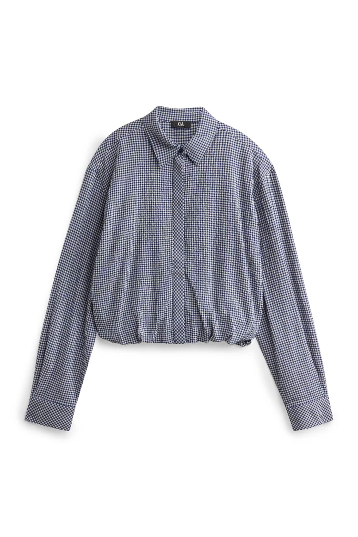 Shirt blouse - check - blue / white