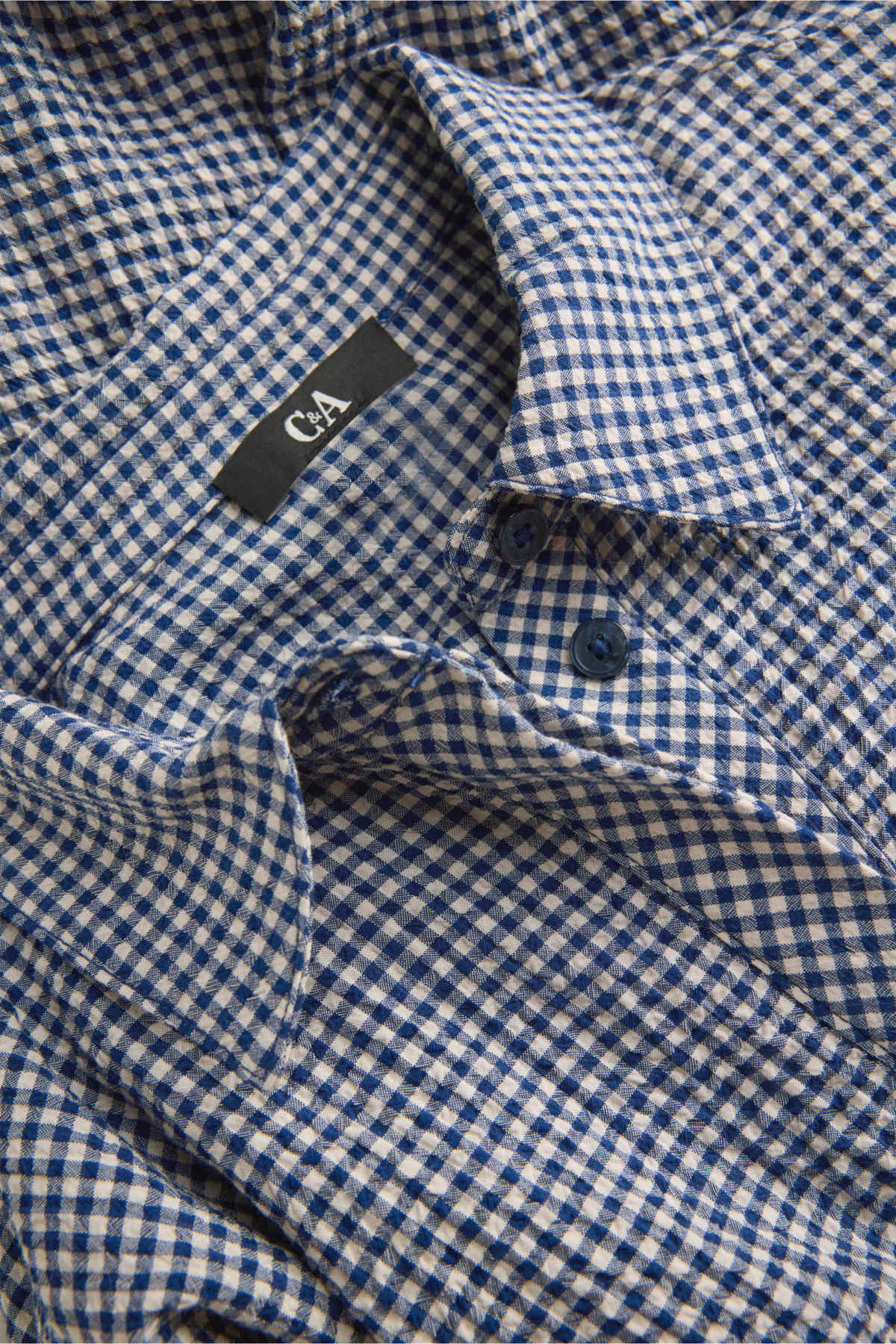 Shirt blouse - check - blue / white