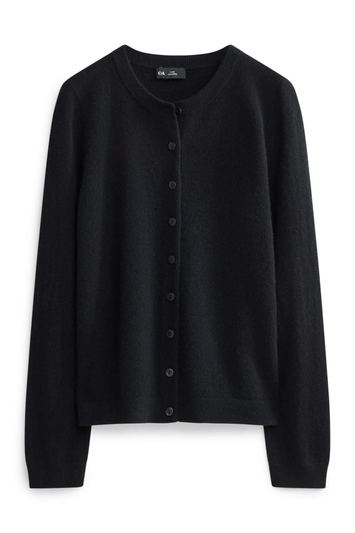 Cashmere cardigan - black