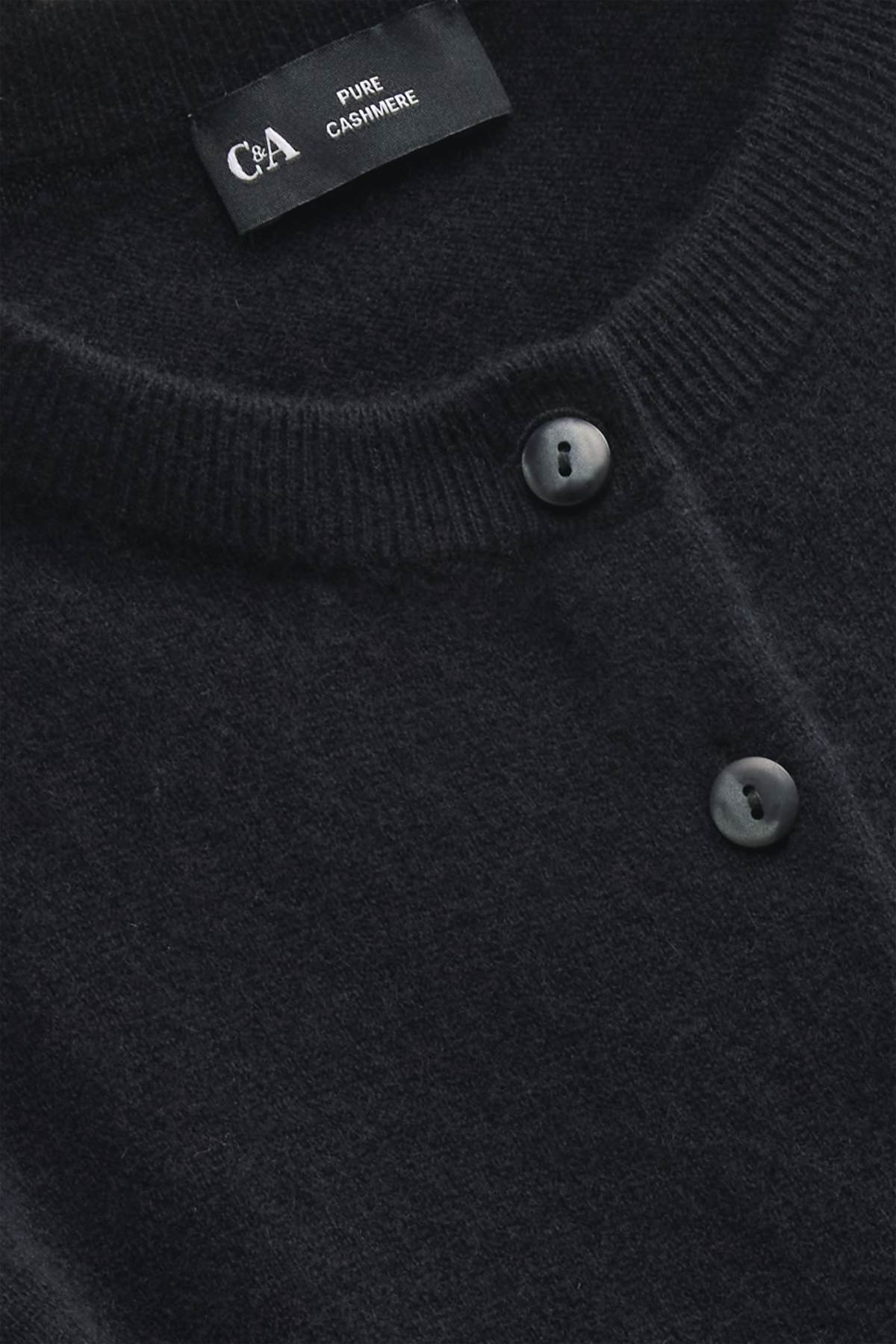 Cashmere cardigan - black