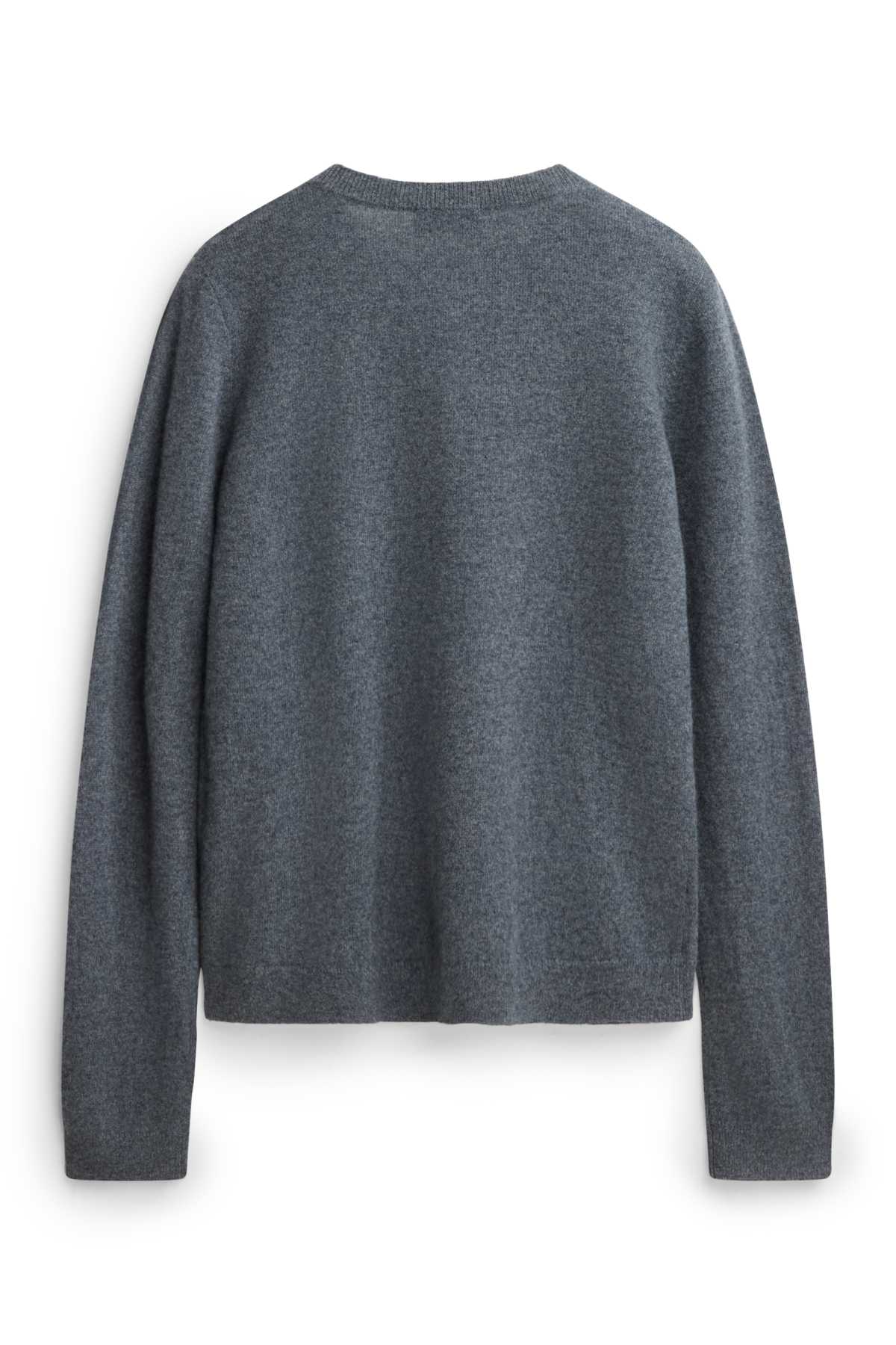 Cashmere cardigan - dark gray melange