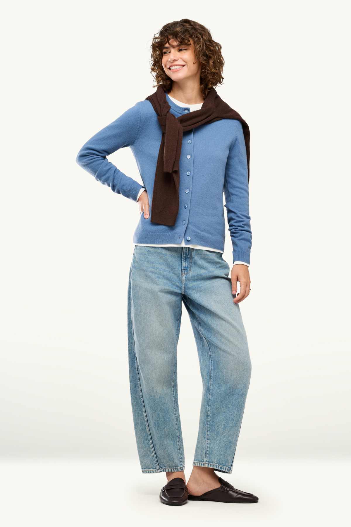 Cashmere cardigan - blue