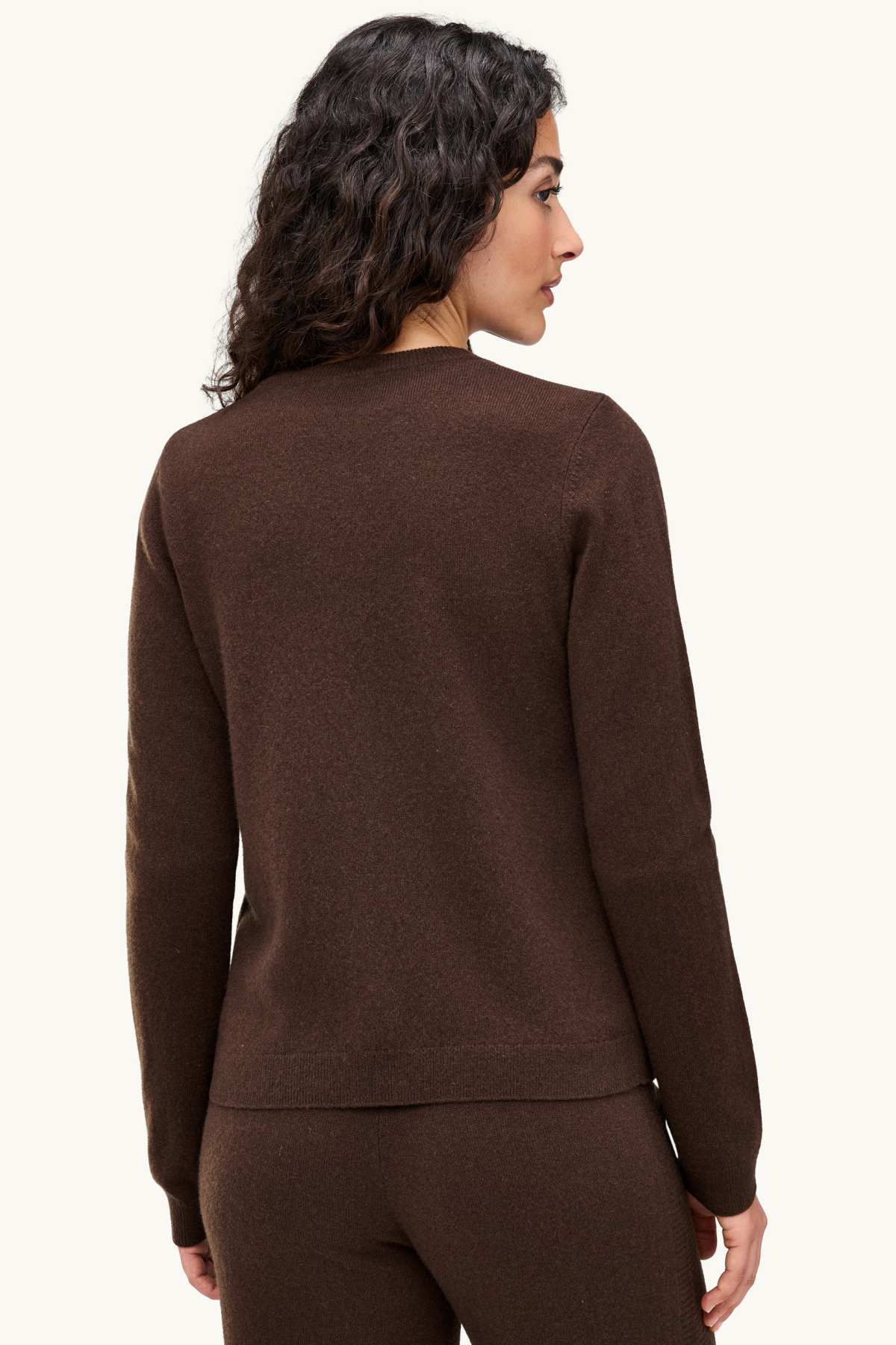 Cashmere cardigan - dark brown