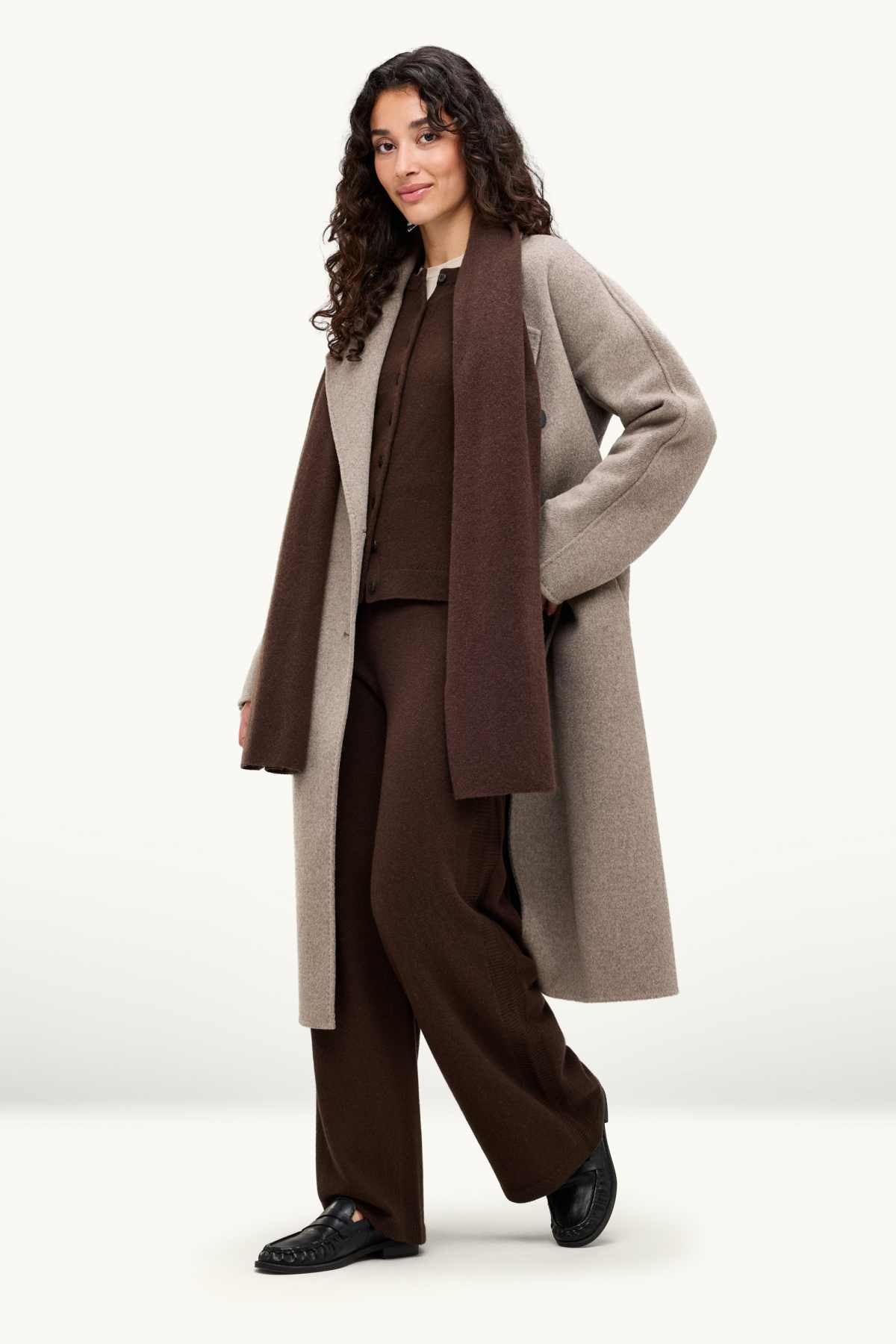 Cashmere cardigan - dark brown