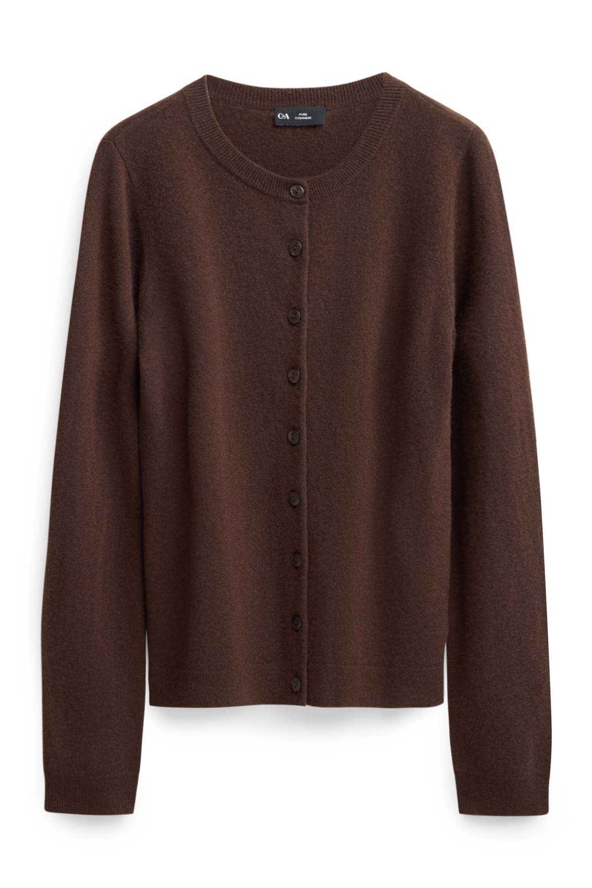 Cashmere cardigan - dark brown