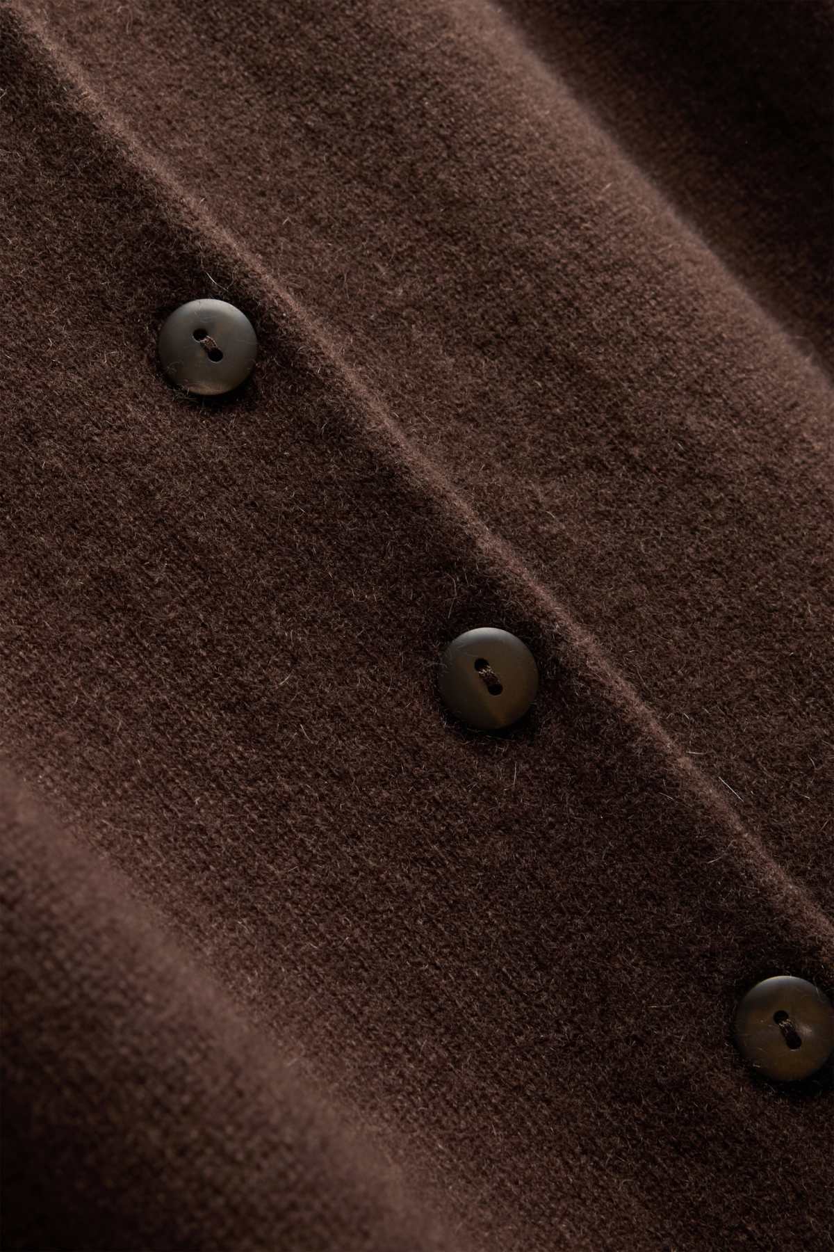 Cashmere cardigan - dark brown