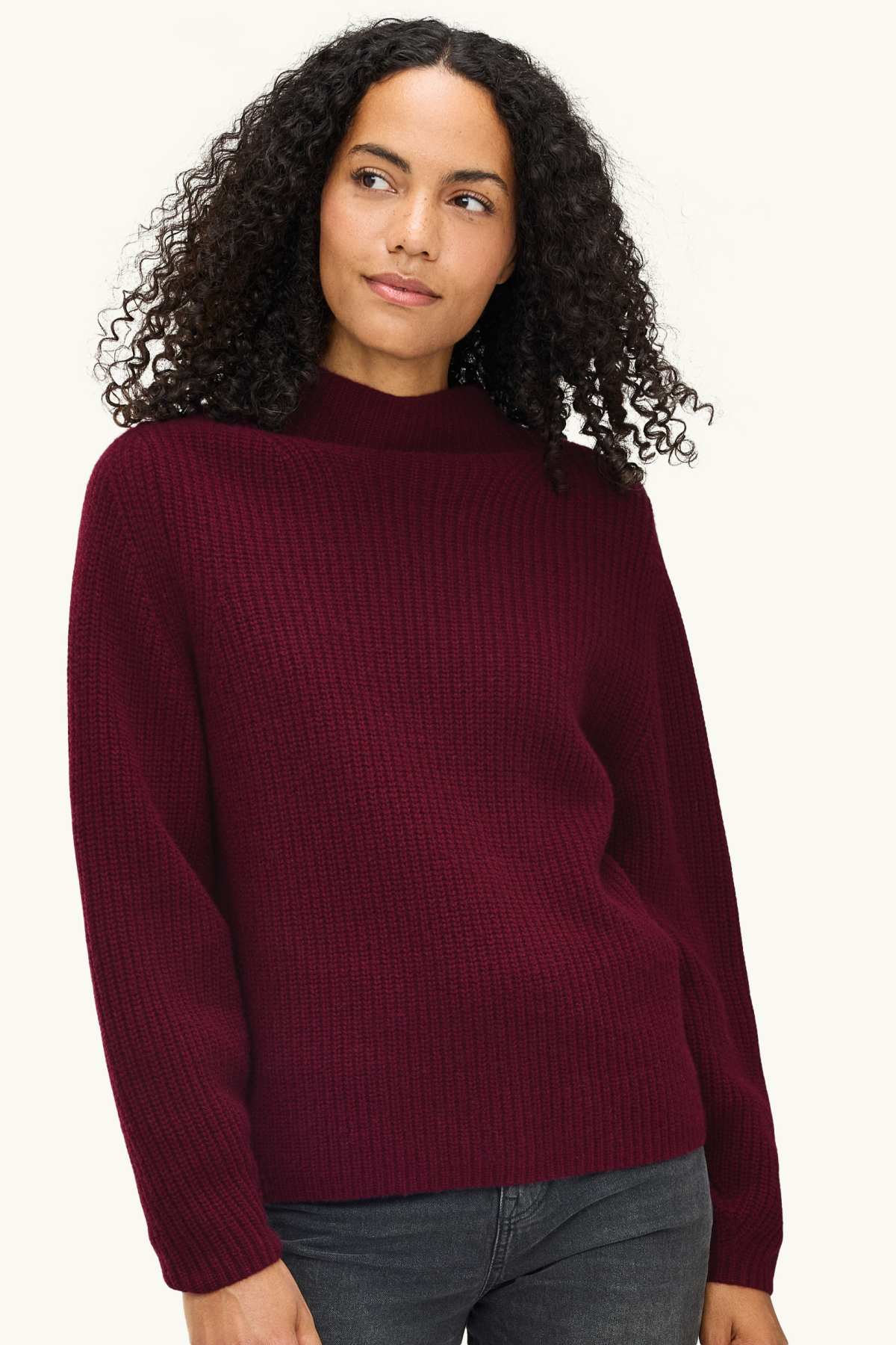 Cashmere jumper - bordeaux
