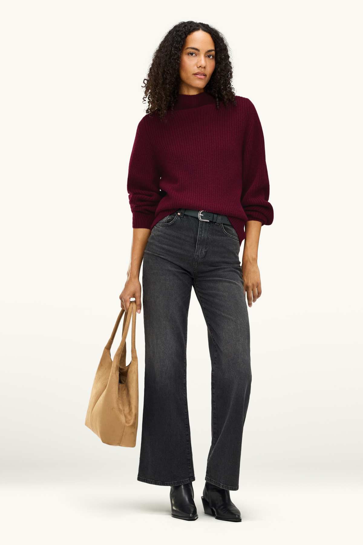 Cashmere jumper - bordeaux