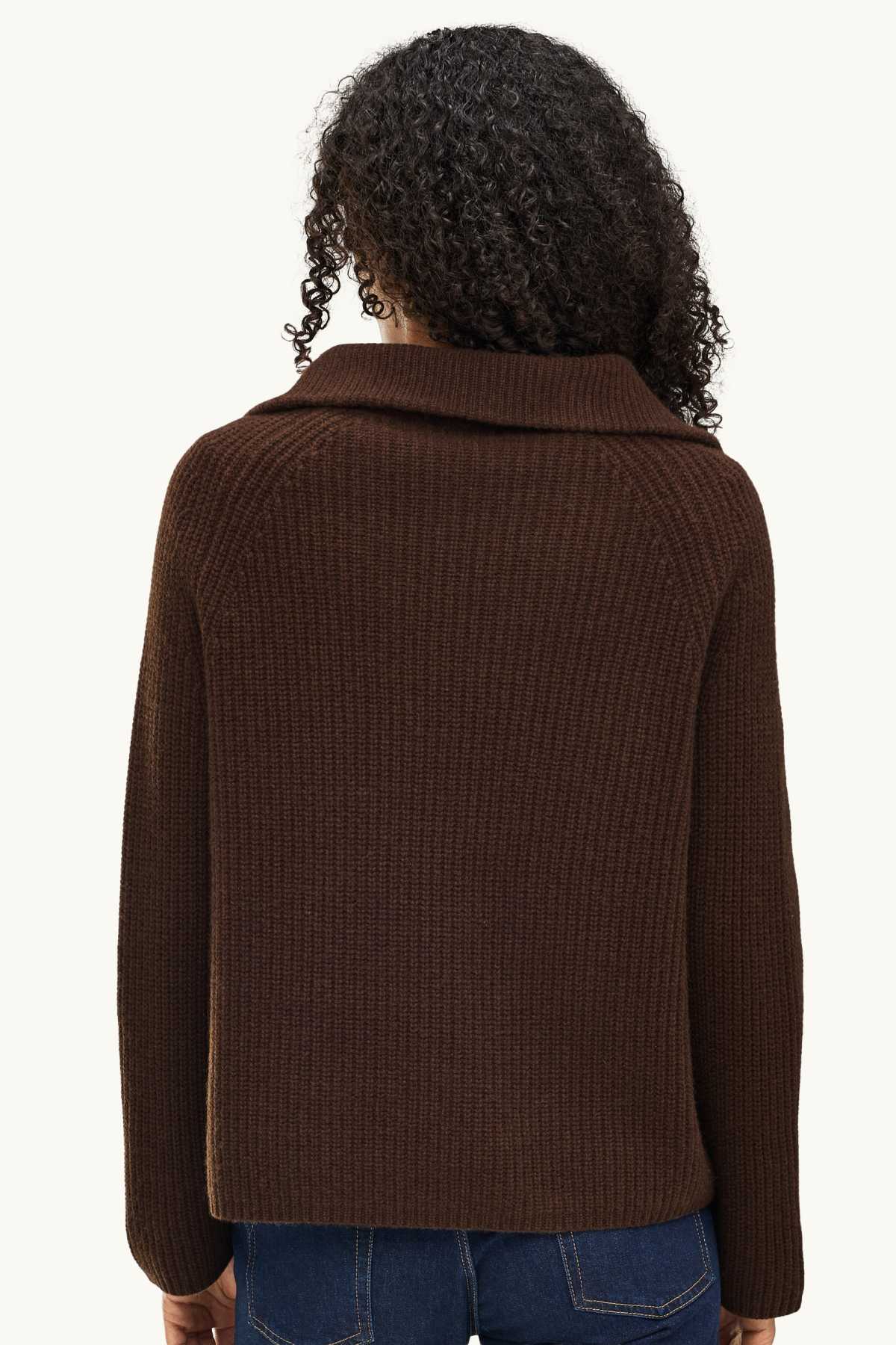Cashmere jumper - dark brown