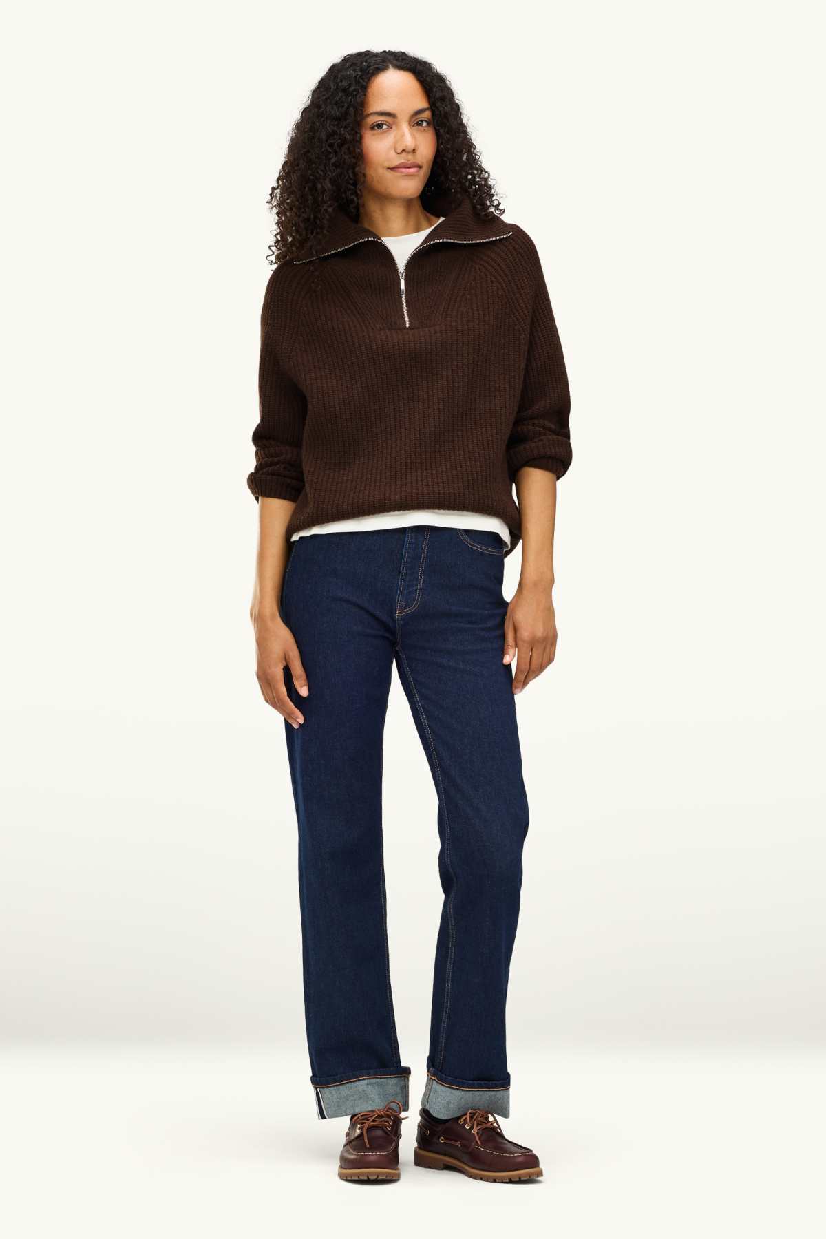 Cashmere jumper - dark brown