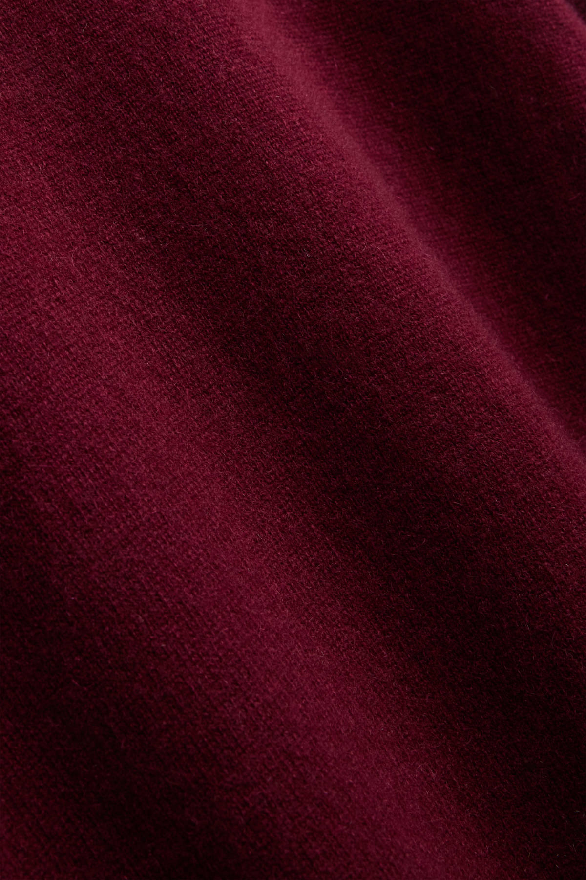 Cashmere jumper - short sleeve - bordeaux