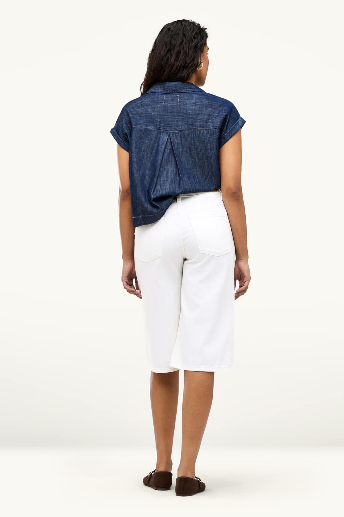 Jorts - high waist - white