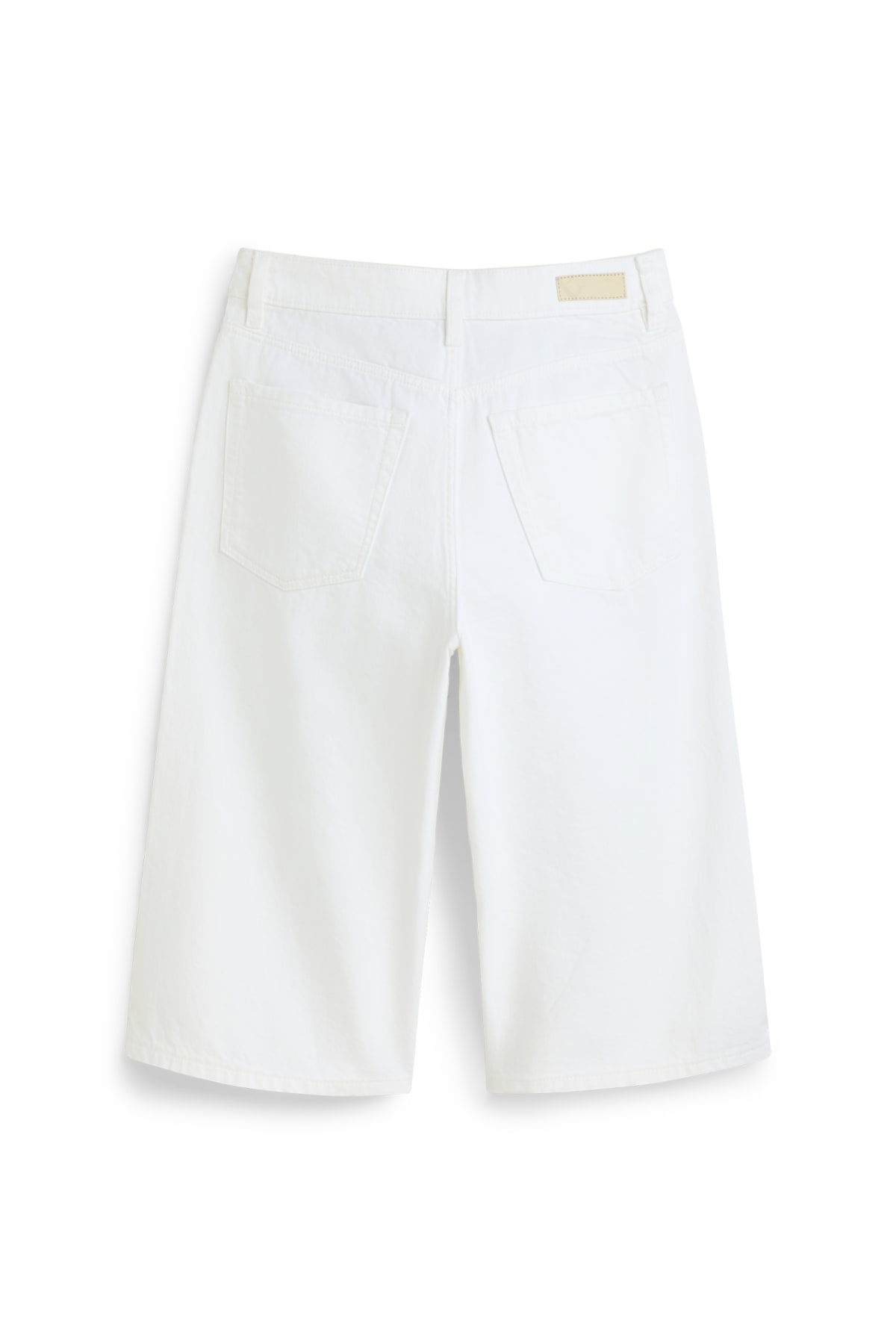 Jorts - high waist - white