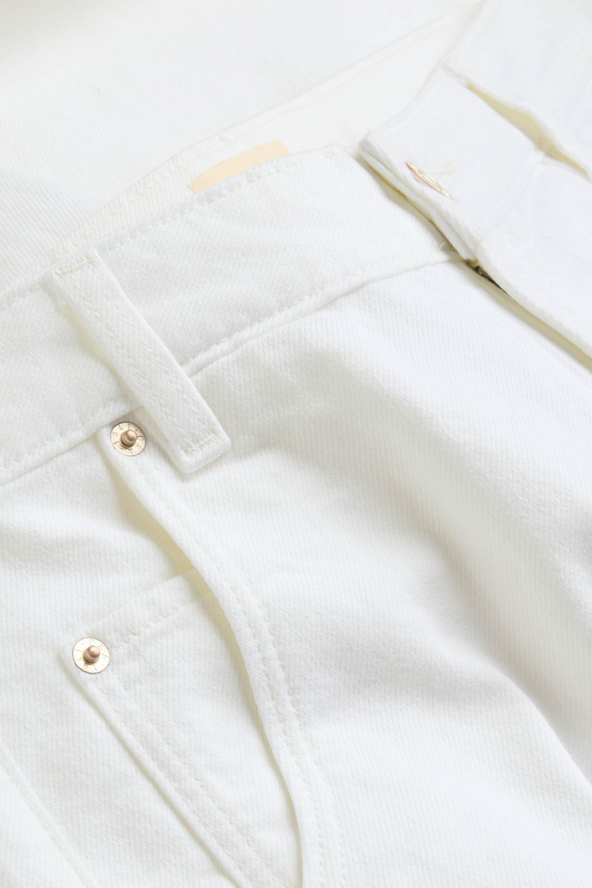 Jorts - high waist - white