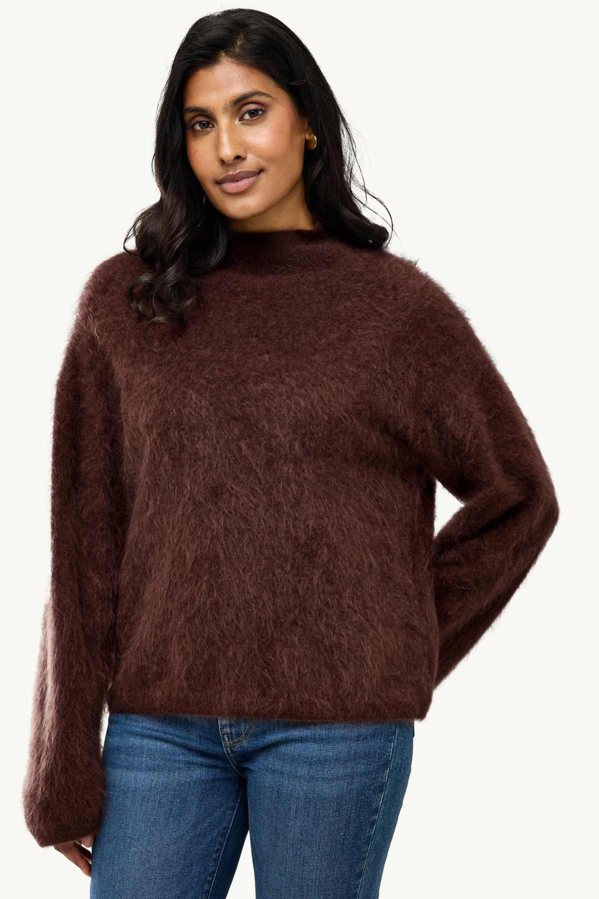 Cashmere jumper - dark brown