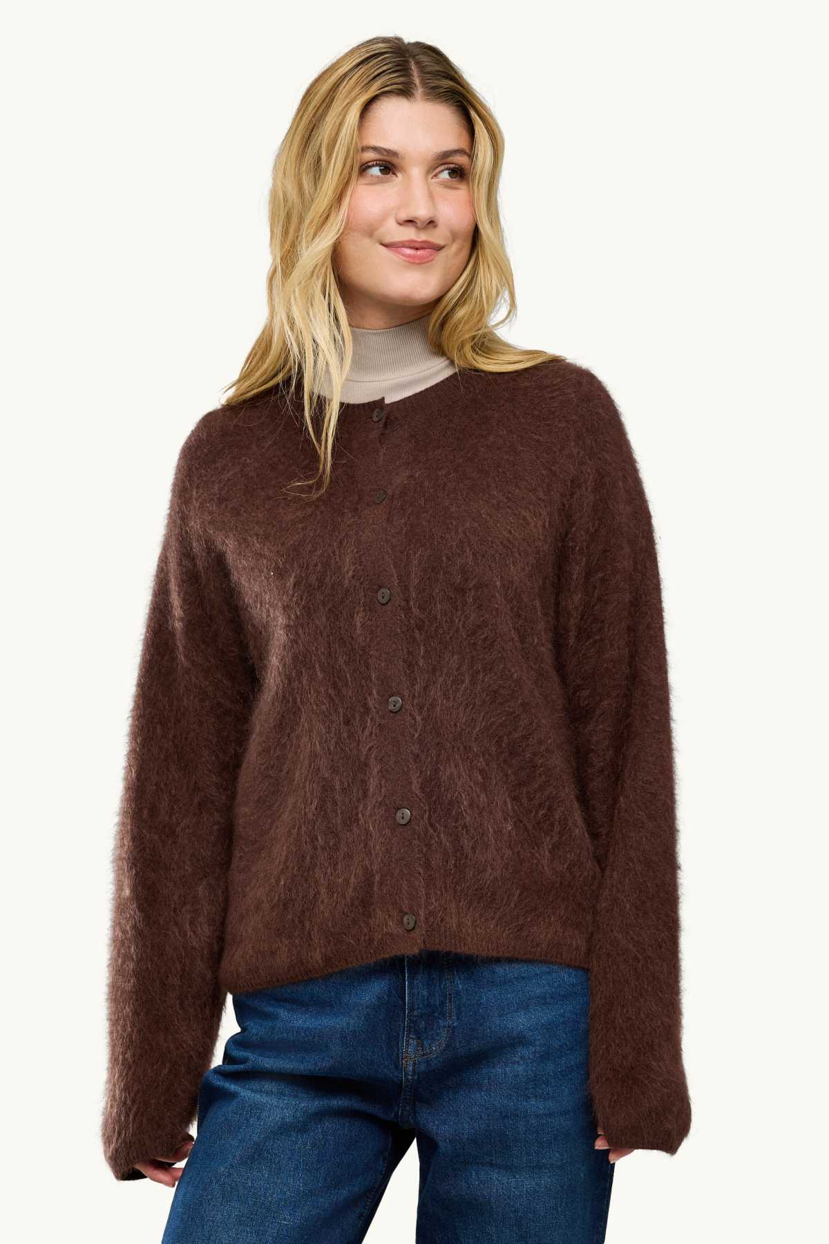Cashmere cardigan - brown