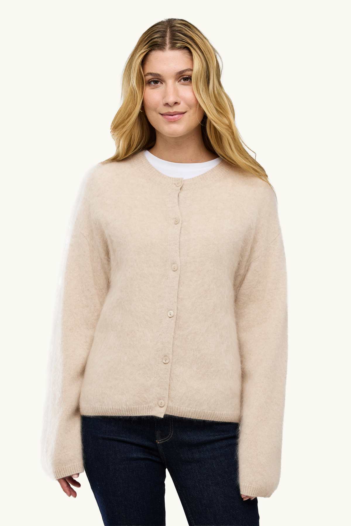 Cashmere cardigan - cremewhite