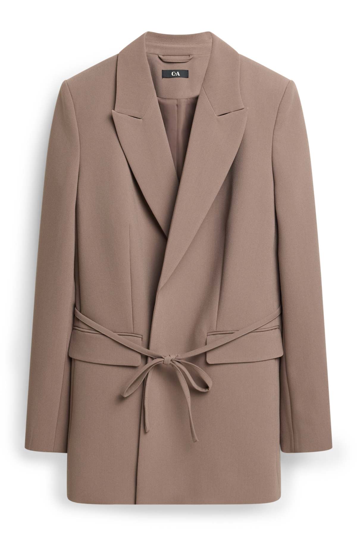 Long blazer - regular fit - beige