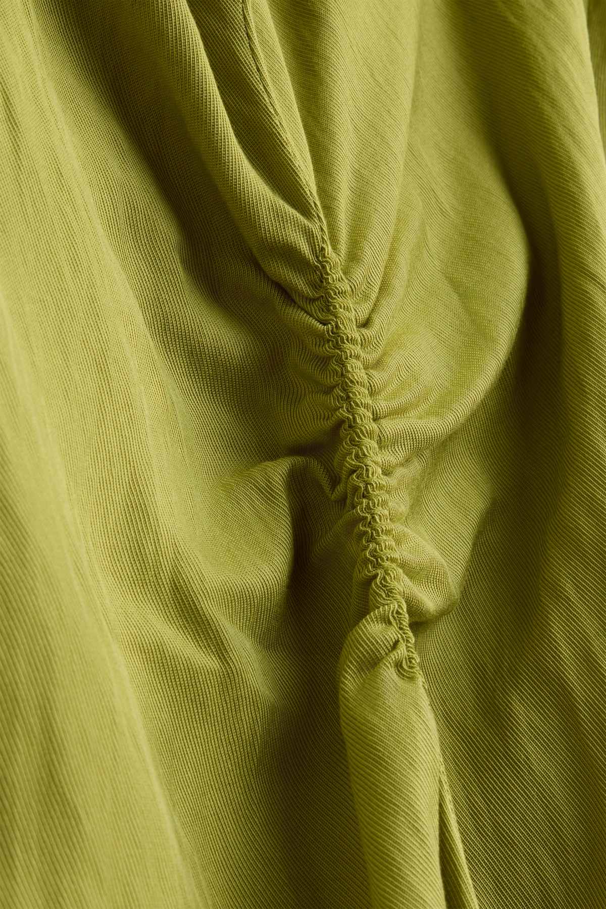 V-neck dress - straight fit - green