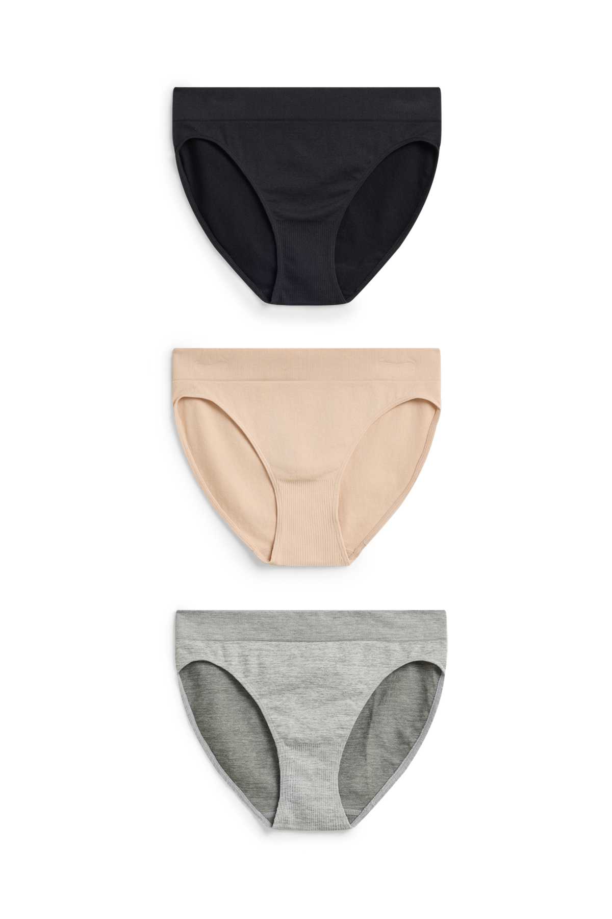 Multipack of 3 - knickers - seamless - beige