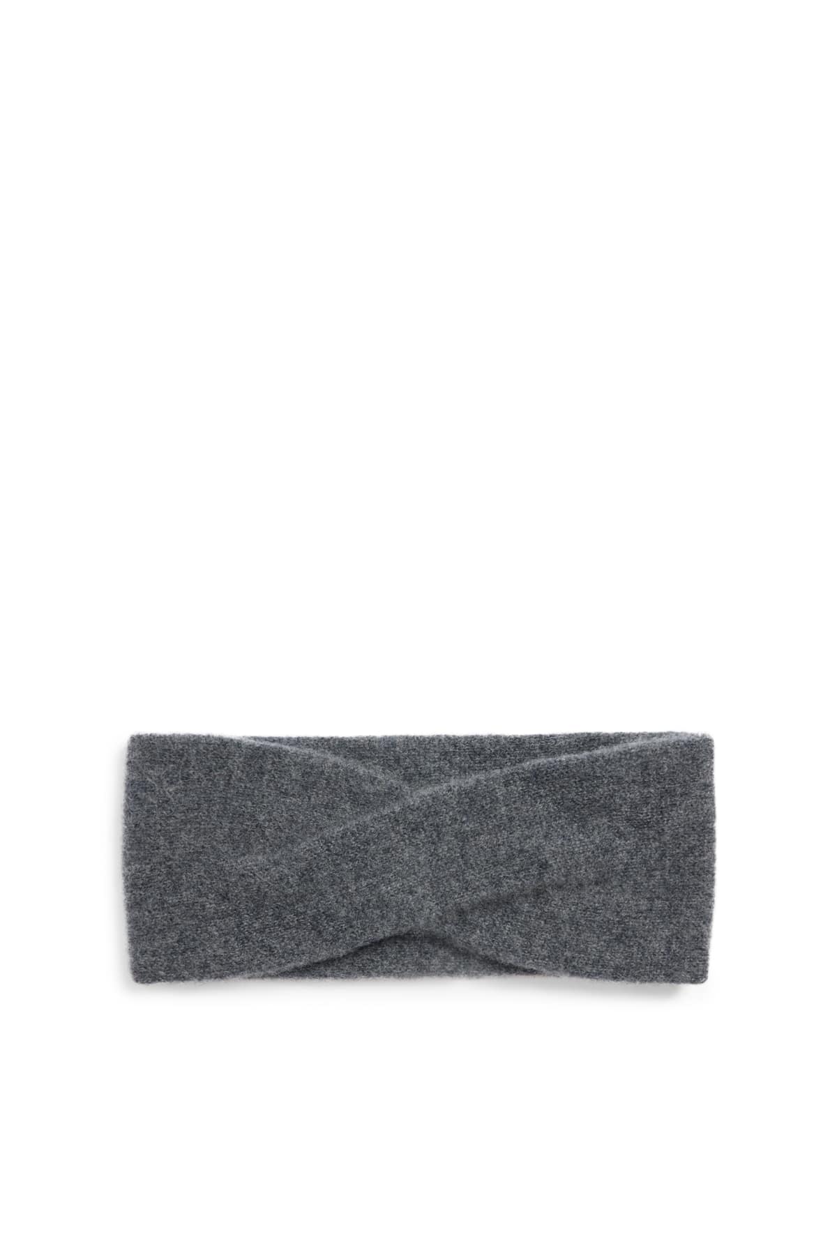 Cashmere Alice band - dark gray