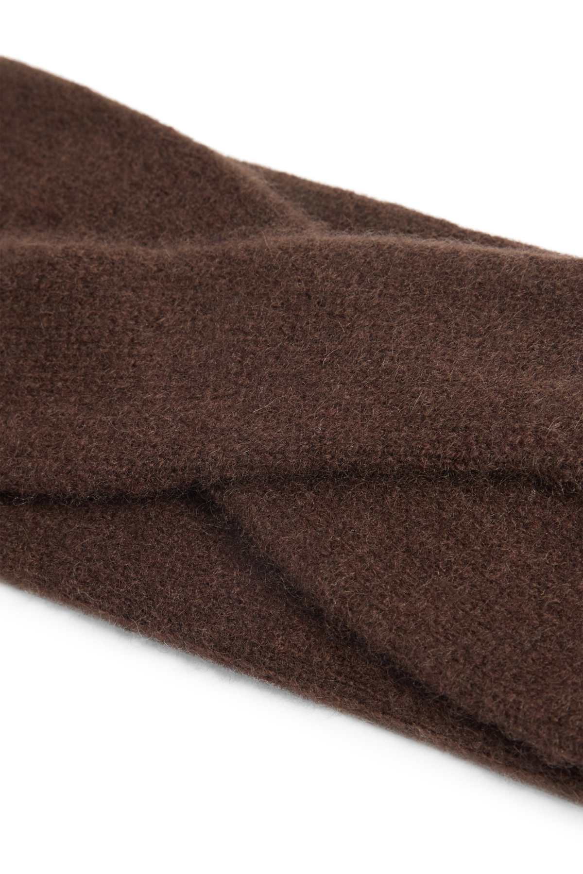 Cashmere Alice band - brown