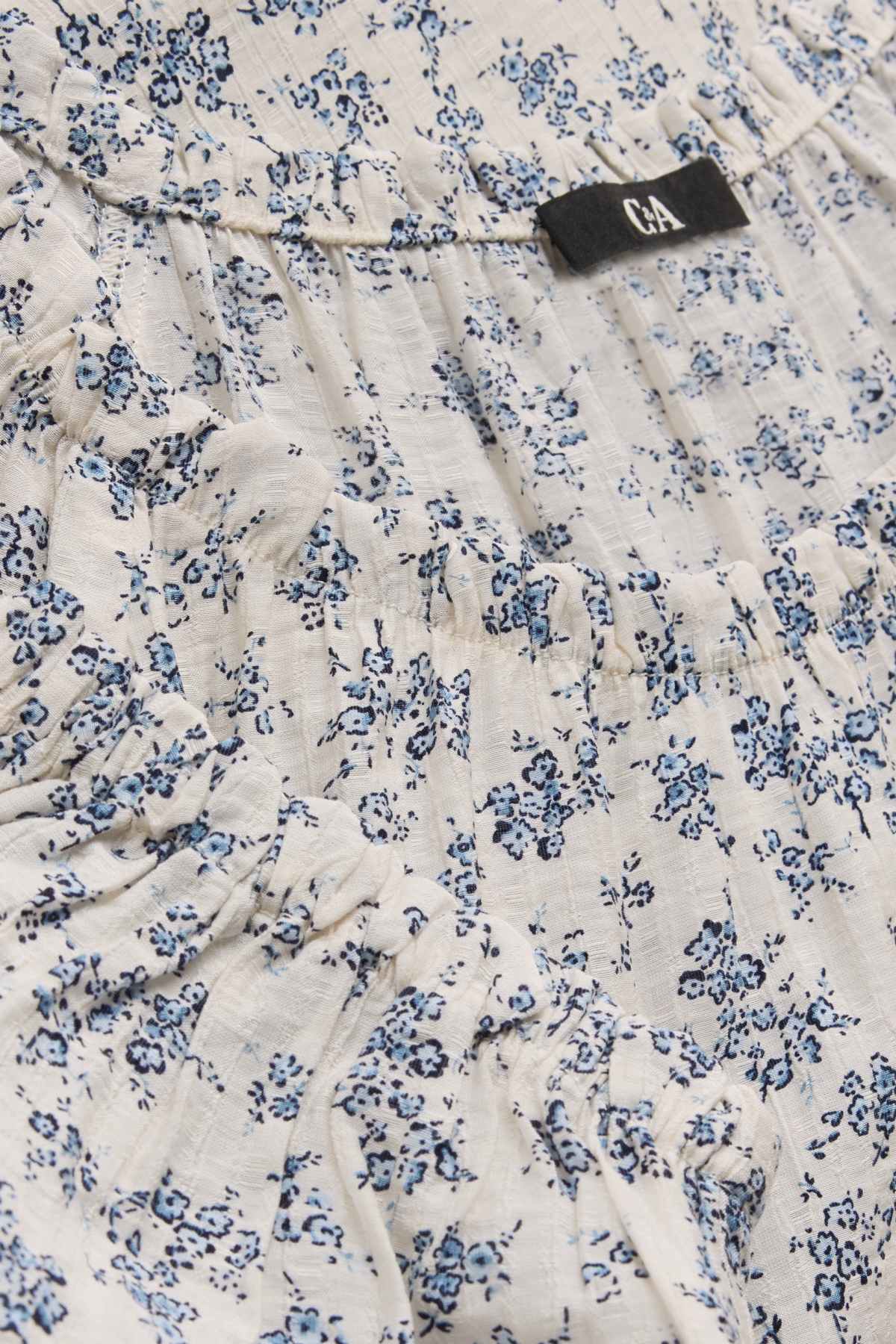 Blouse - floral - beige