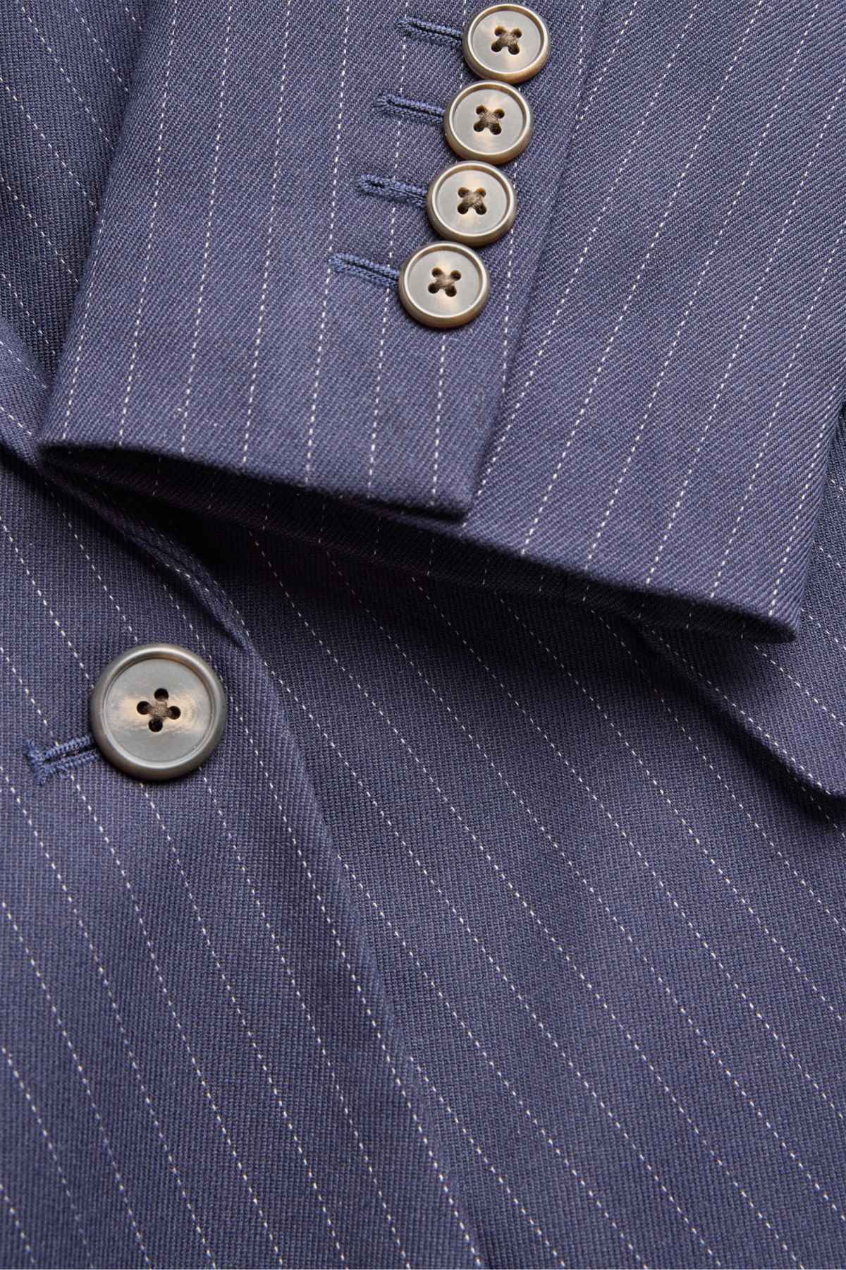 Long blazer - regular fit - pinstripes - dark blue