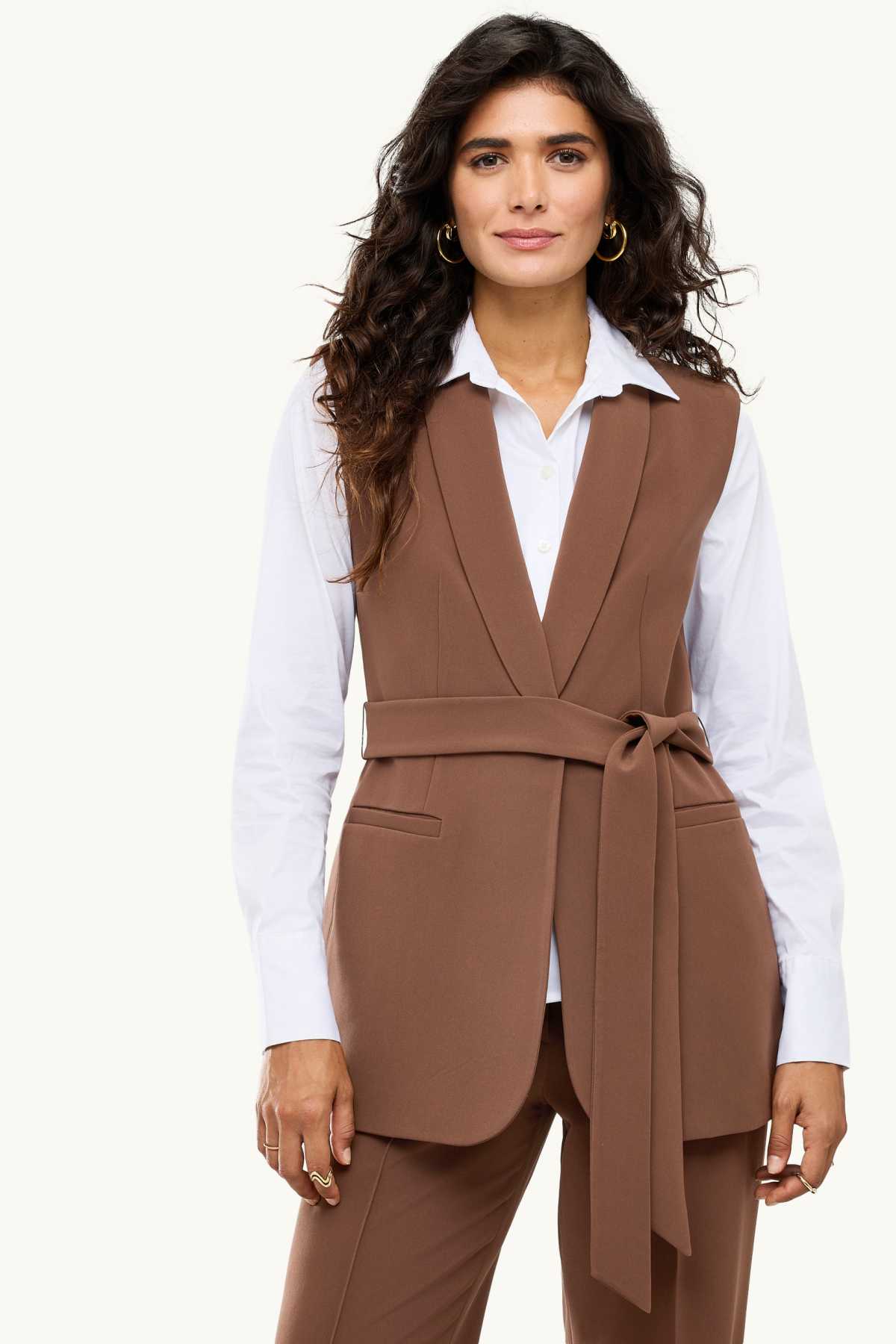 Business waistcoat - regular fit - brown