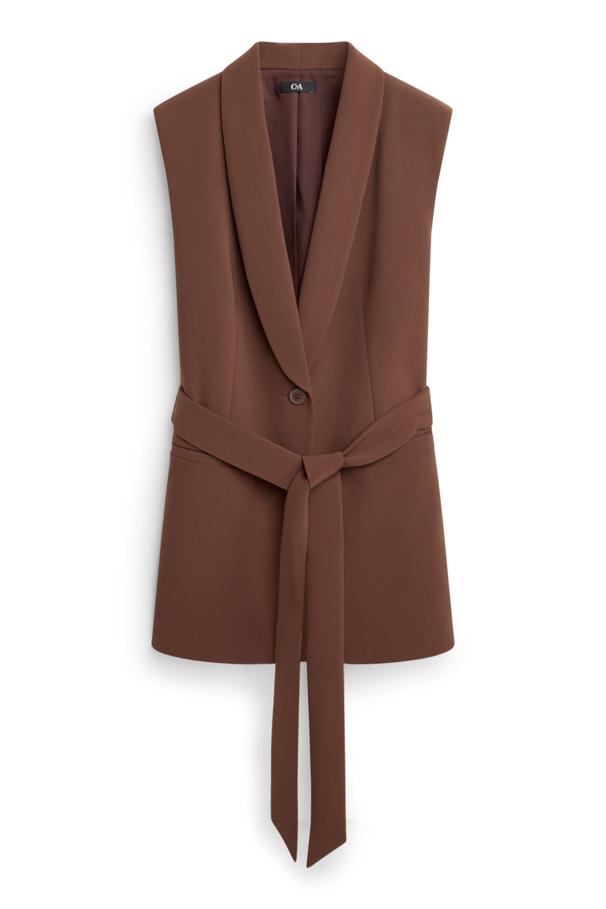 Business waistcoat - regular fit - brown