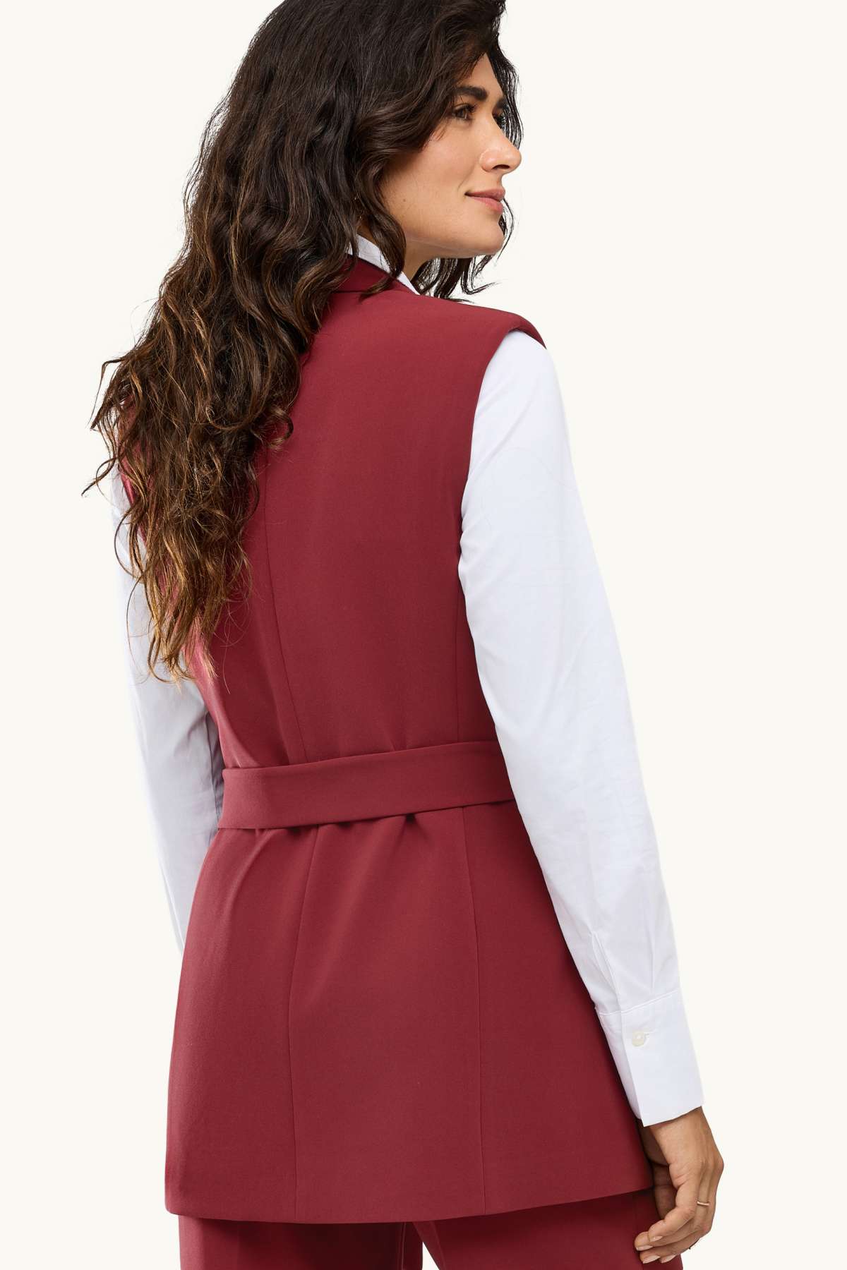 Business waistcoat - regular fit - bordeaux