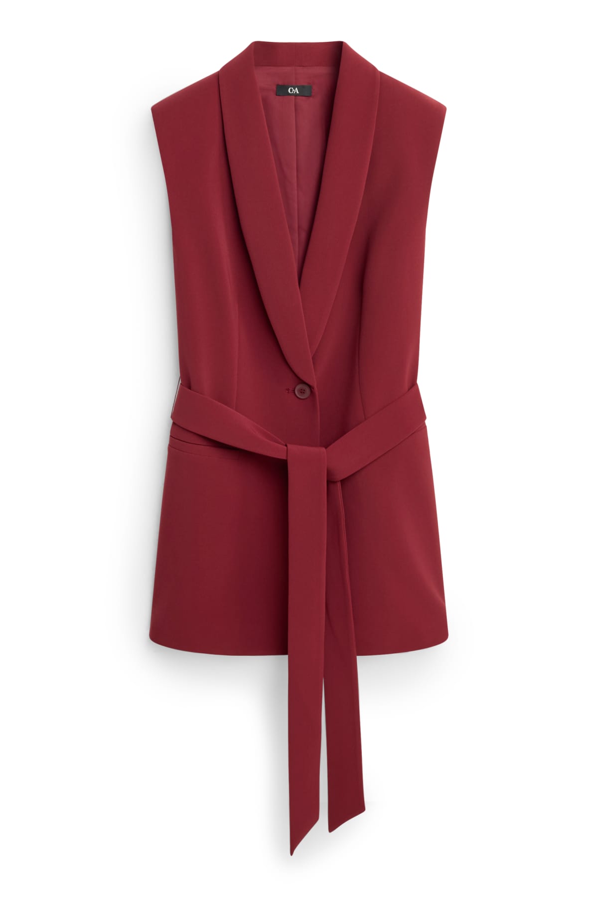 Business waistcoat - regular fit - bordeaux