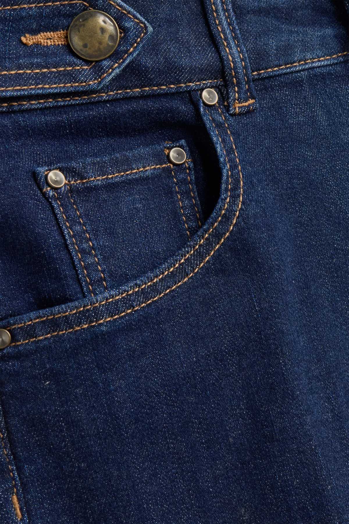 Wide leg jeans - high waist - LYCRA ® - denim-dark blue