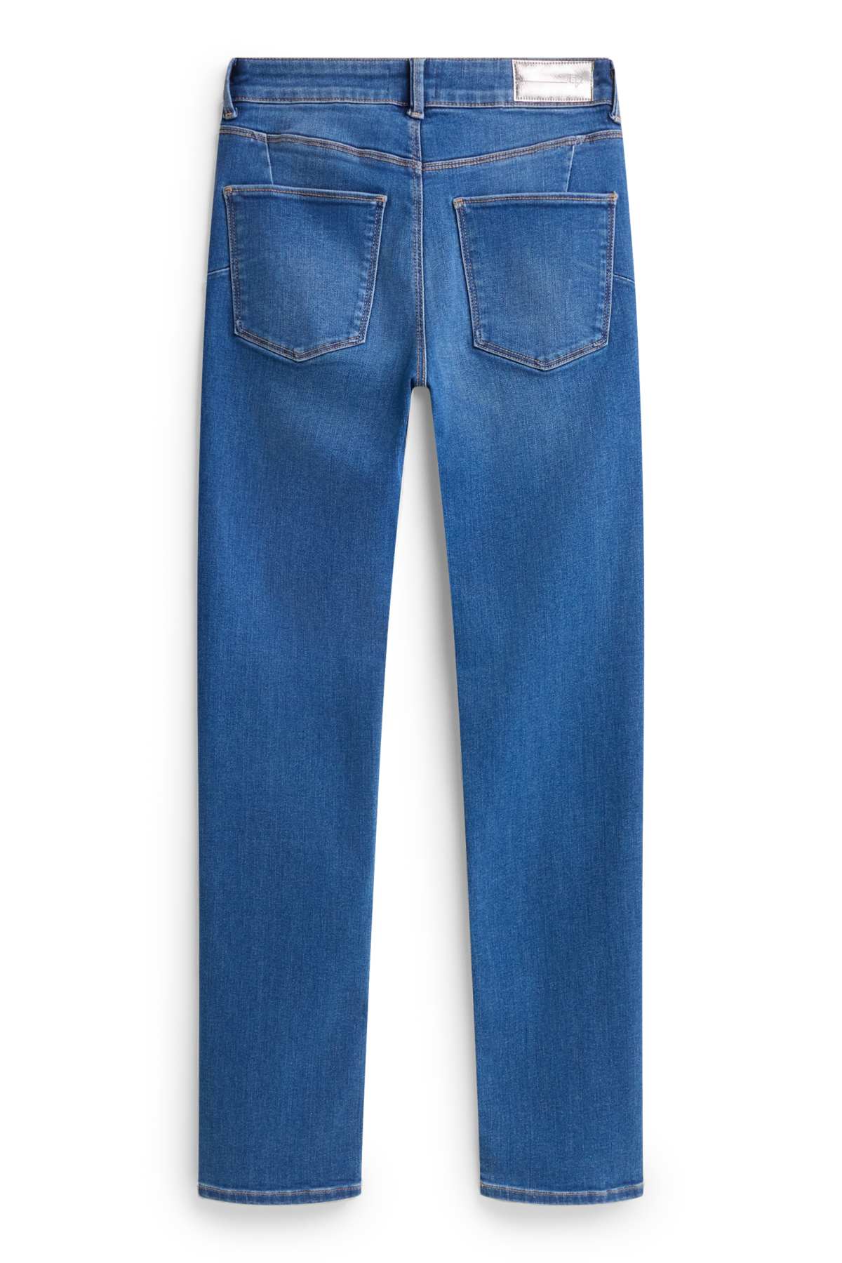 Slim jeans - mid-rise waist - shaping jeans - LYCRA® - blue denim