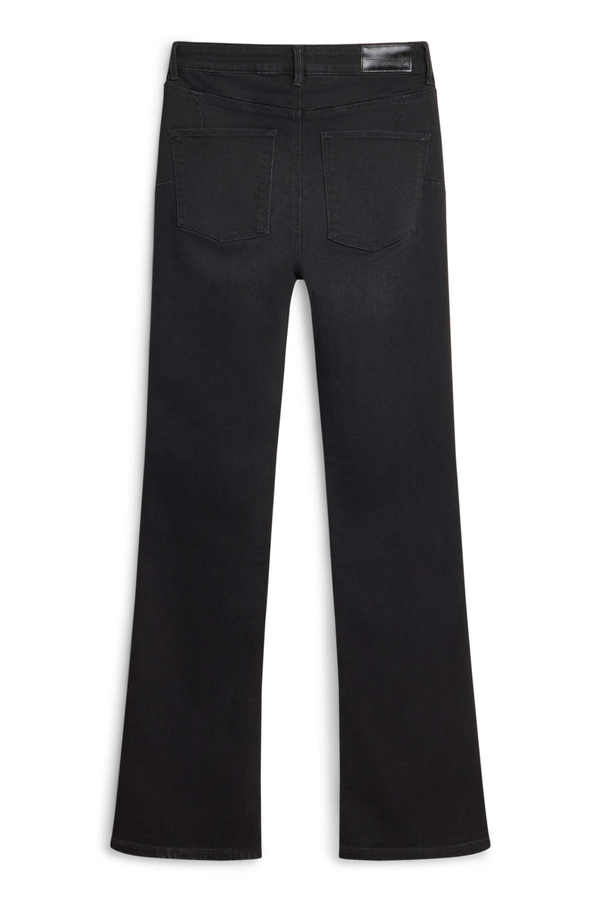 Bootcut jeans - mid-rise waist - shaping jeans - LYCRA® - black
