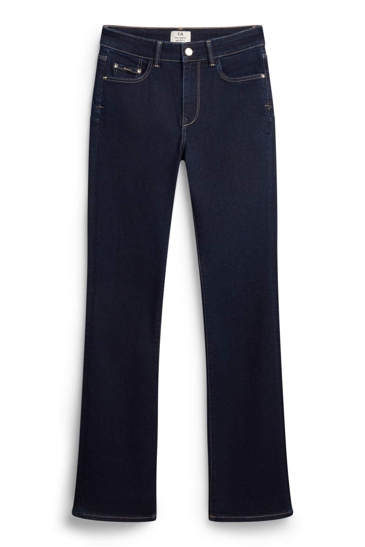 Bootcut jeans - mid-rise waist - shaping jeans - LYCRA® - denim-dark blue