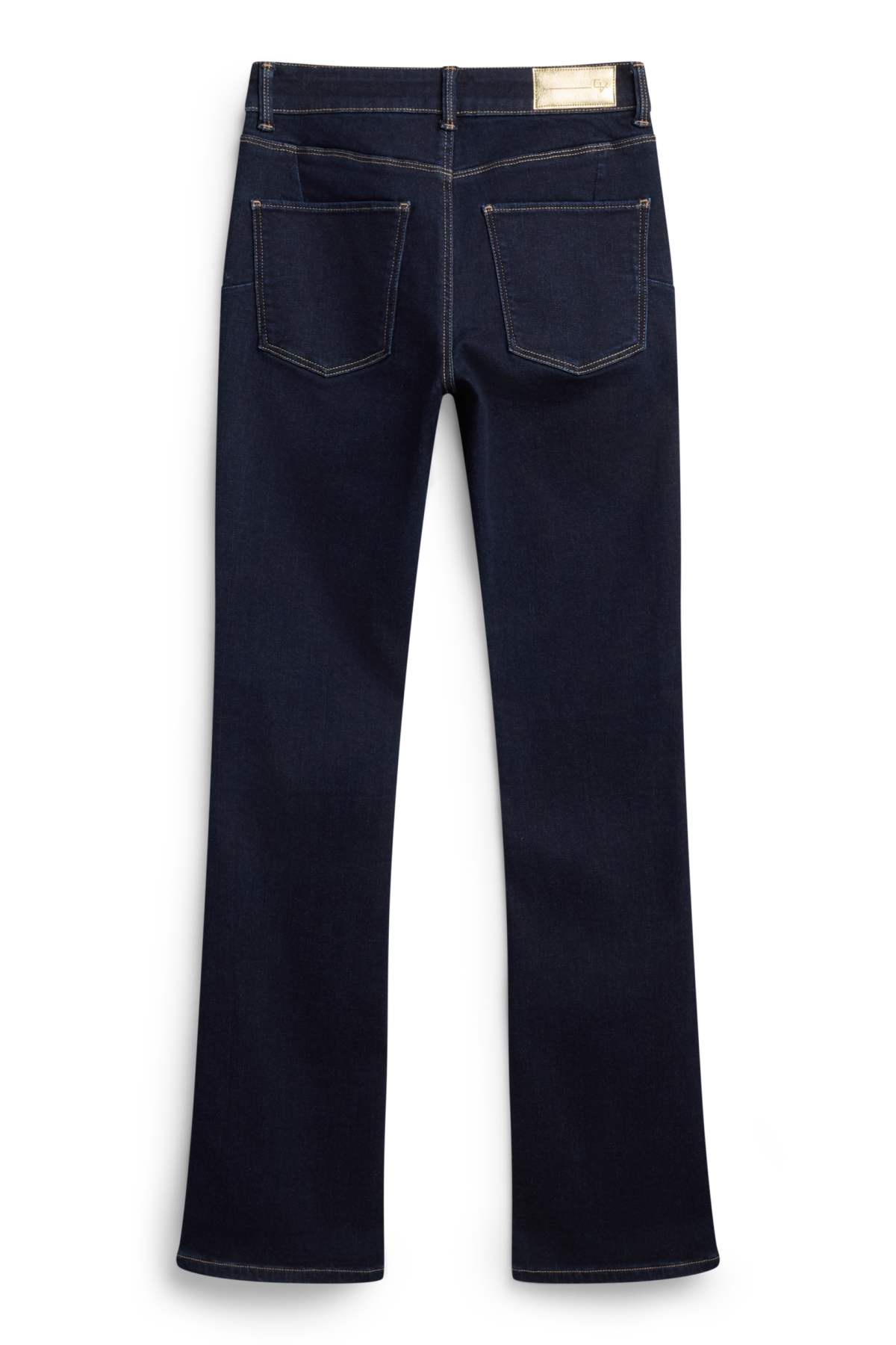 Bootcut jeans - mid-rise waist - shaping jeans - LYCRA® - denim-dark blue