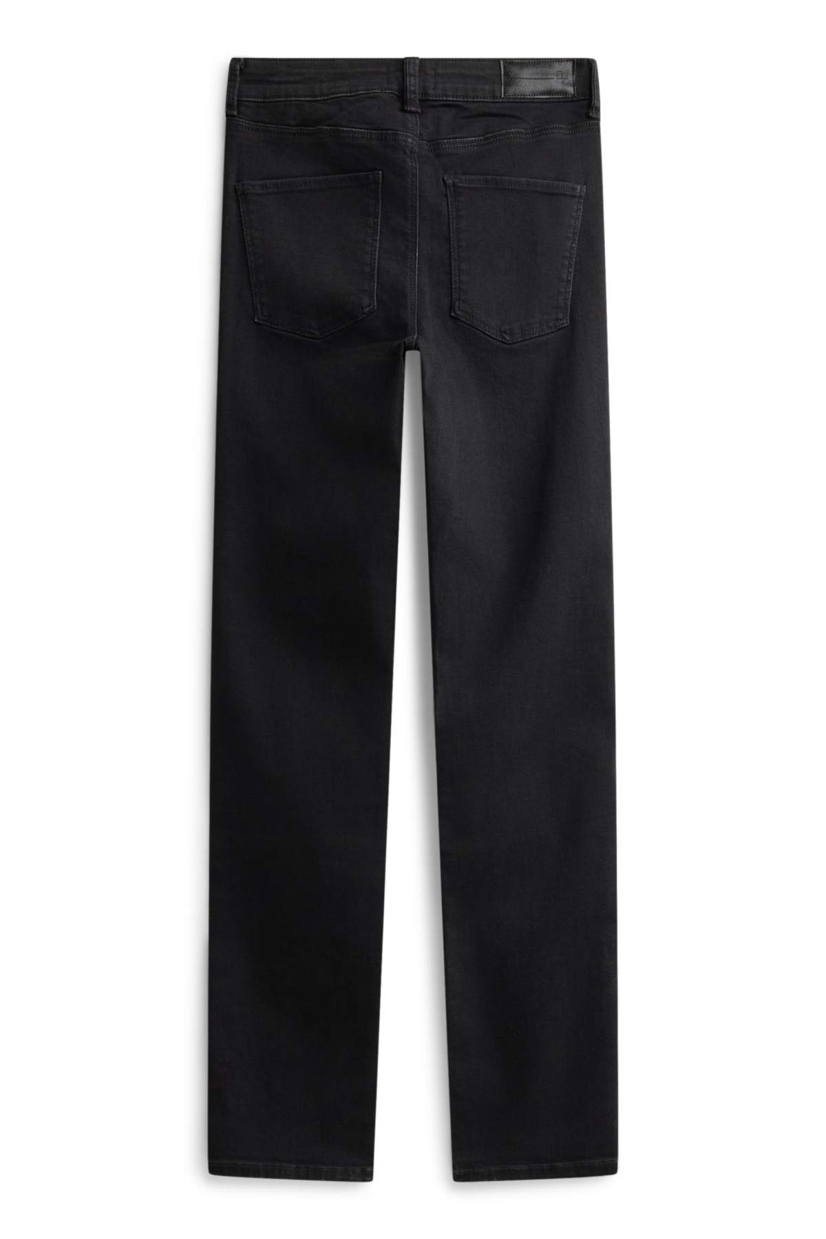Straight jeans - mid-rise waist - shaping jeans - black