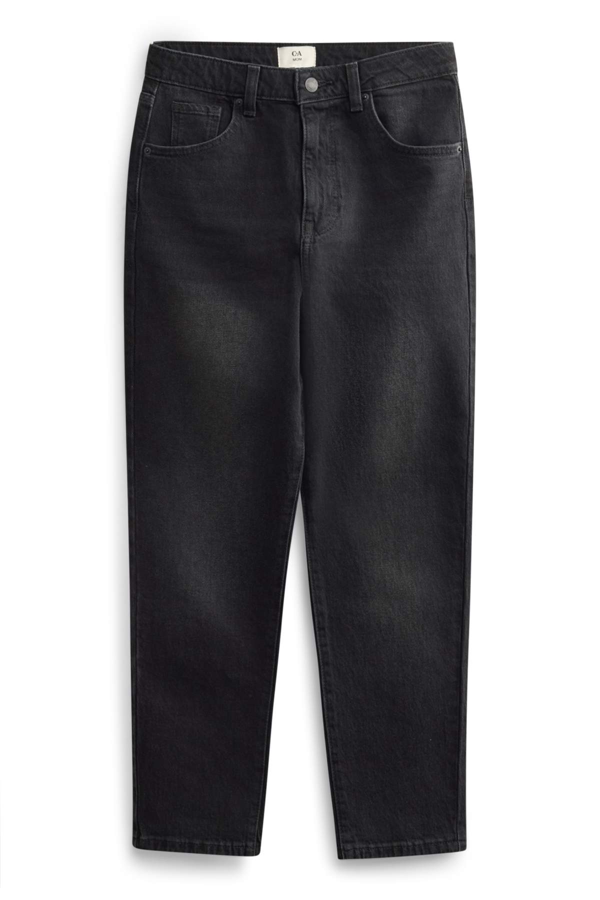 Mom jeans - high waist - LYCRA® - denim-dark gray
