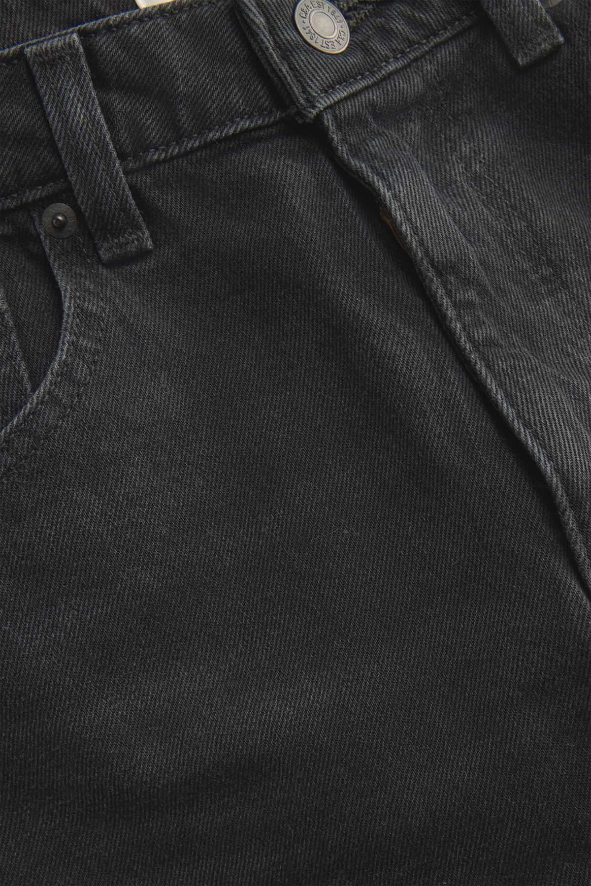 Mom jeans - high waist - LYCRA® - denim-dark gray