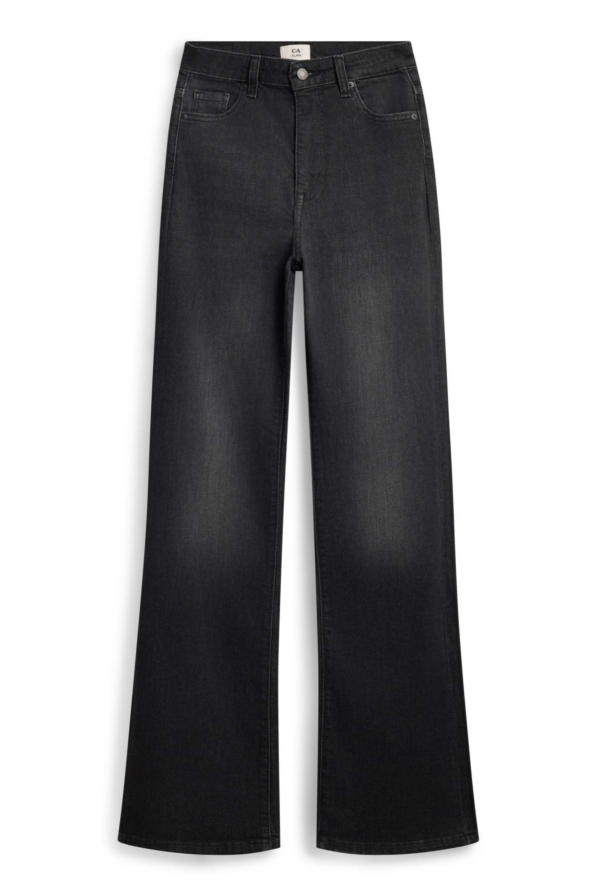Flared jeans - high waist - black