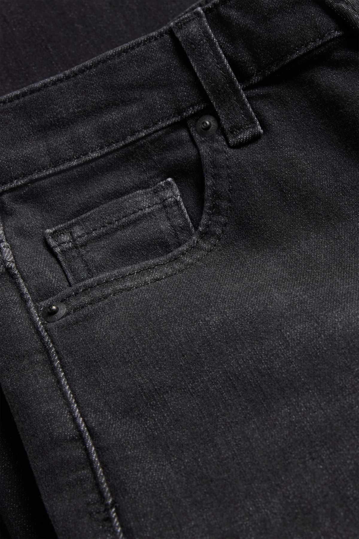 Flared jeans - high waist - black
