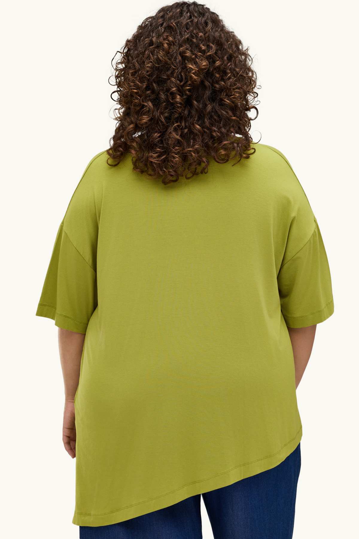 V-neck T-shirt - relaxed fit - light green
