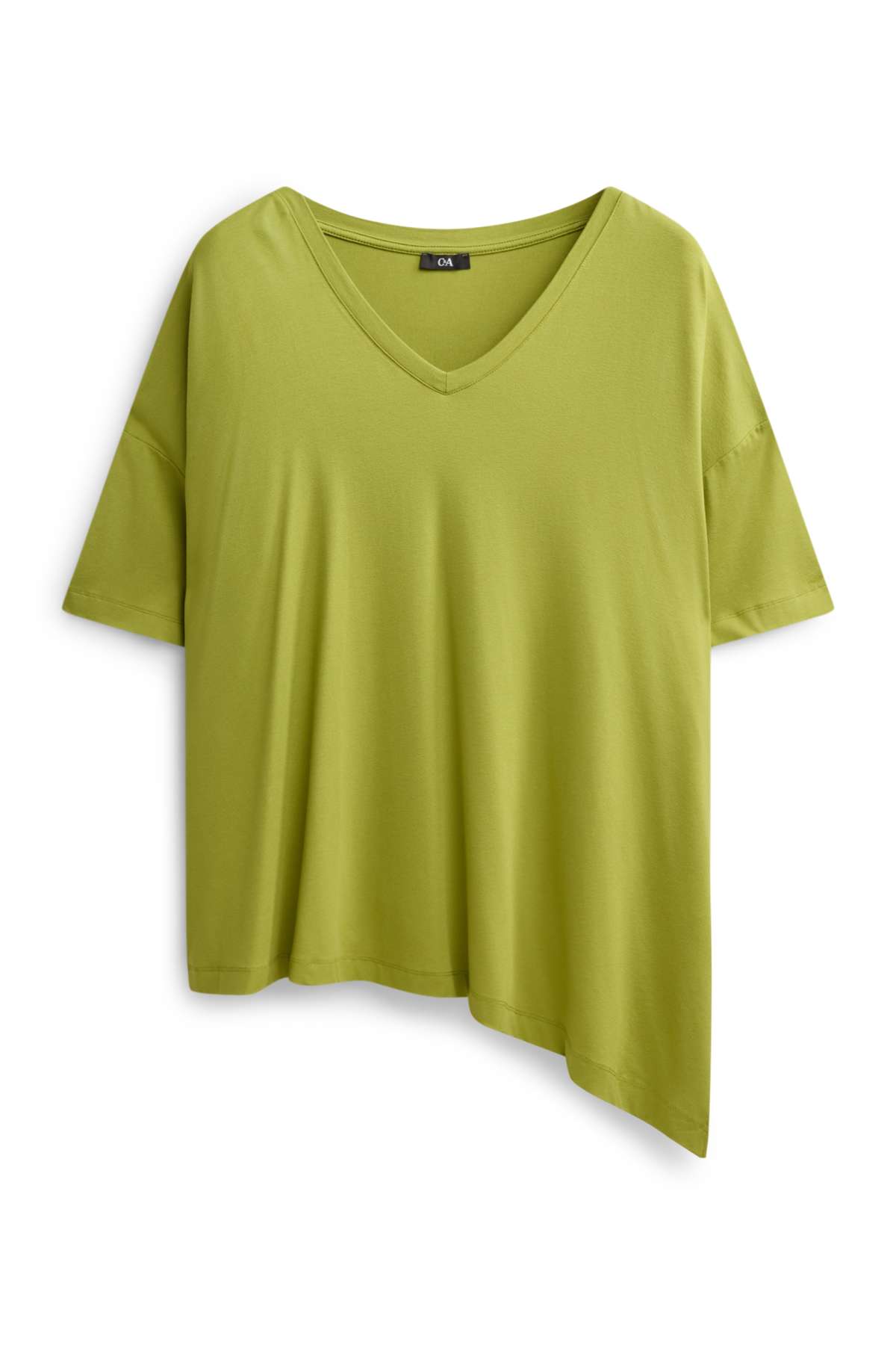 V-neck T-shirt - relaxed fit - light green