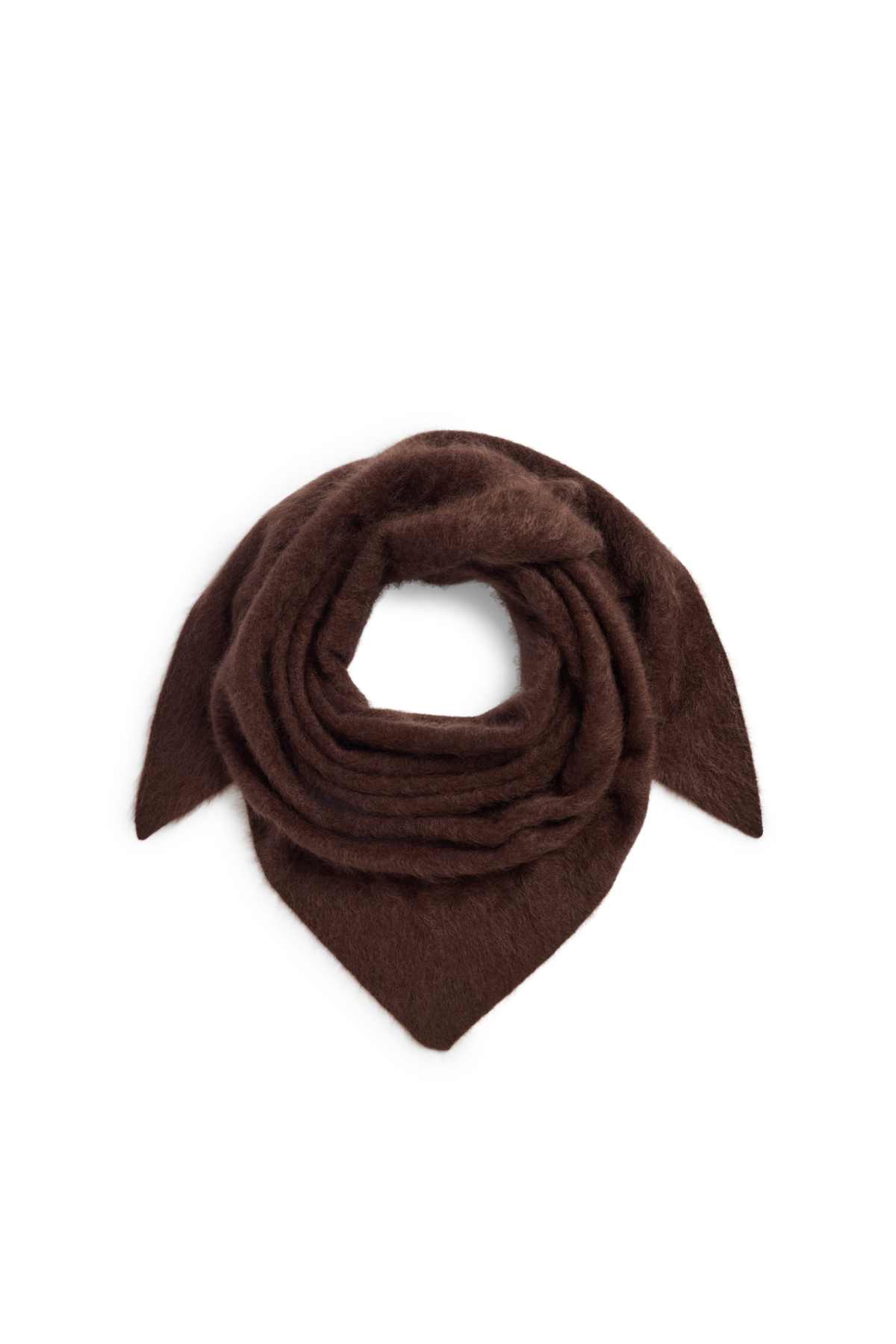 Cashmere scarf - dark brown